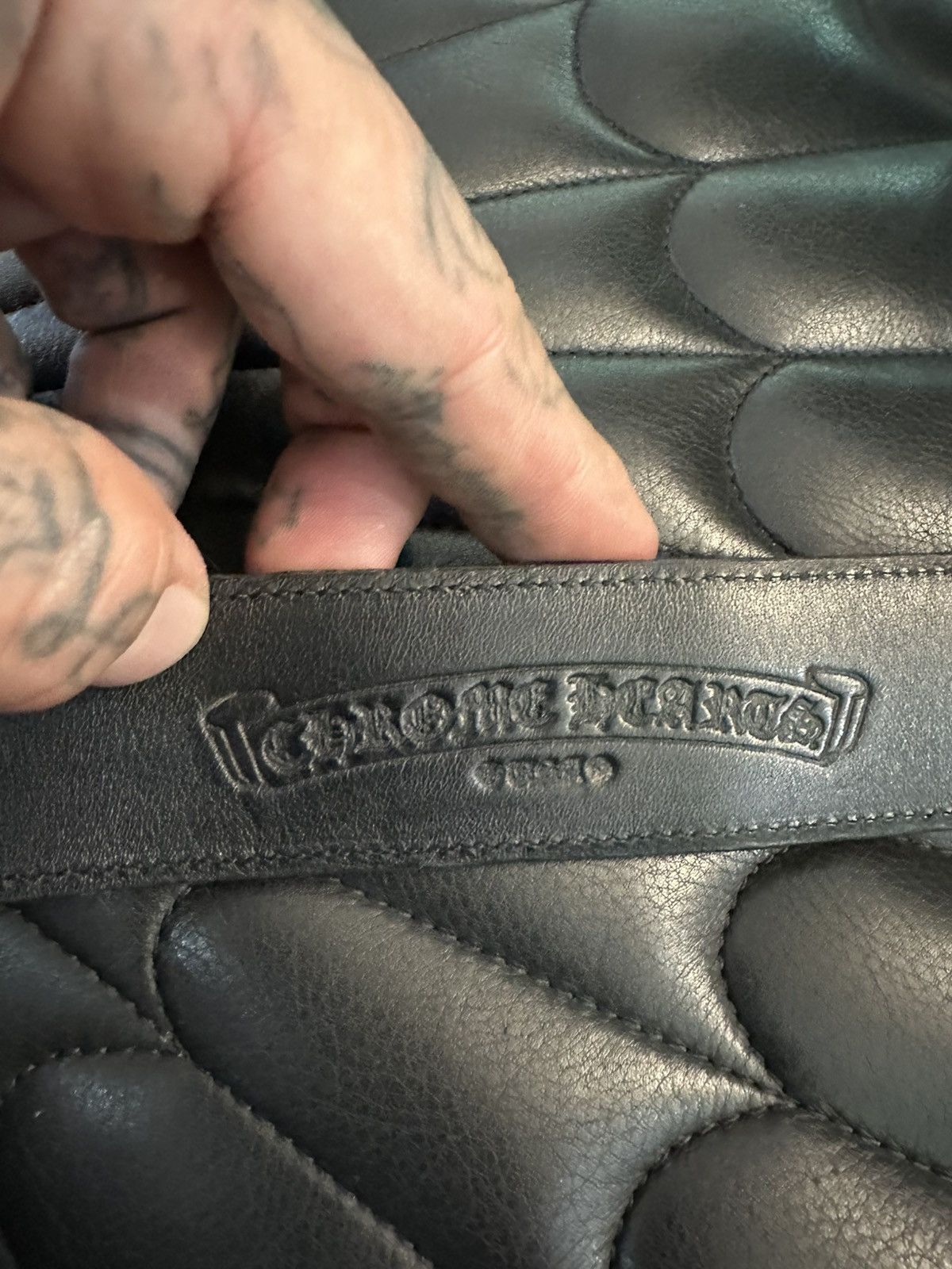 Chrome Hearts Chrome Hearts ‘ CENTRAL CEE ! BELT blue zebra Size 34 - 8 Thumbnail