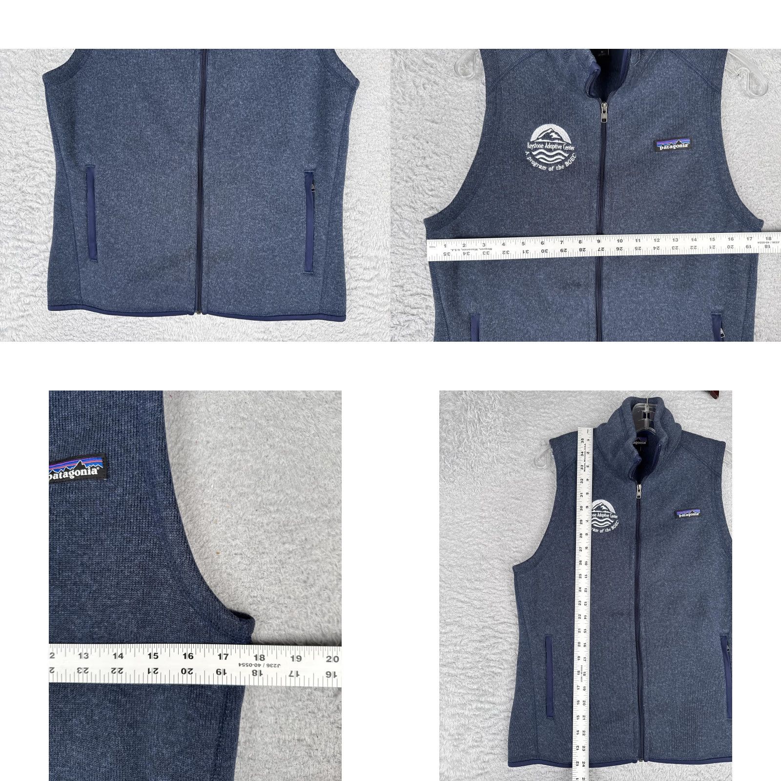 Patagonia Patagonia Better Sweater Vest Womens M Blue Fleece Full Zip Logo Outdoor Vest Size M / US 6-8 / IT 42-44 - 8 Thumbnail