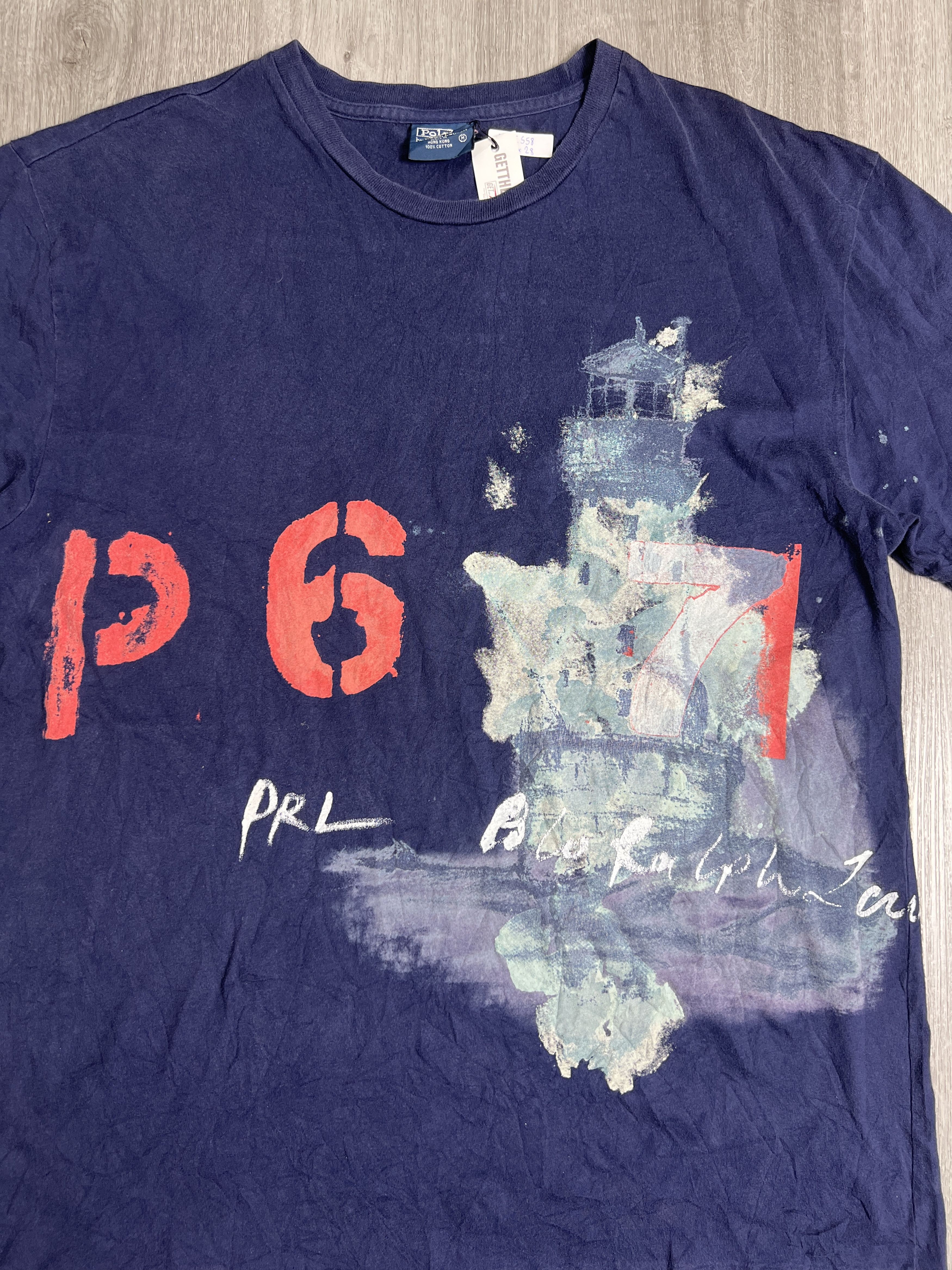 Polo Ralph Lauren × Vintage Vintage 90s Polo Ralph Lauren P-67 Graphic Tee (M) GTME558 Size US M / EU 48-50 / 2 - 2 Thumbnail