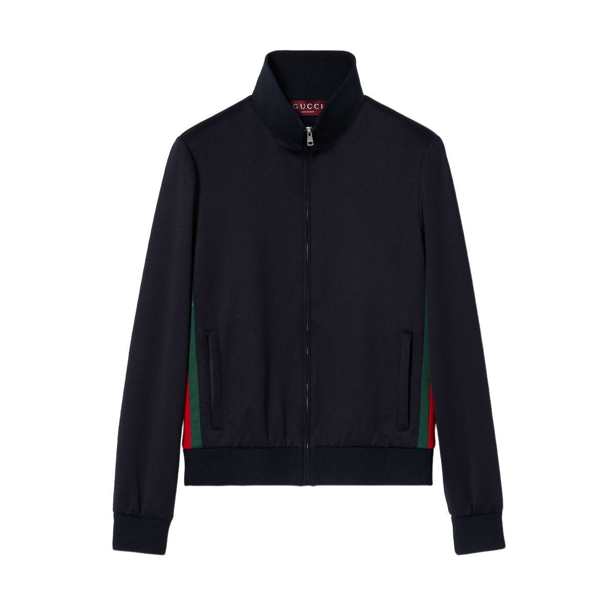 Gucci GUCCI $2300 Dark Blue Technical Jersey Jacket New & Authenti Size US M / EU 48-50 / 2 - 1 Preview