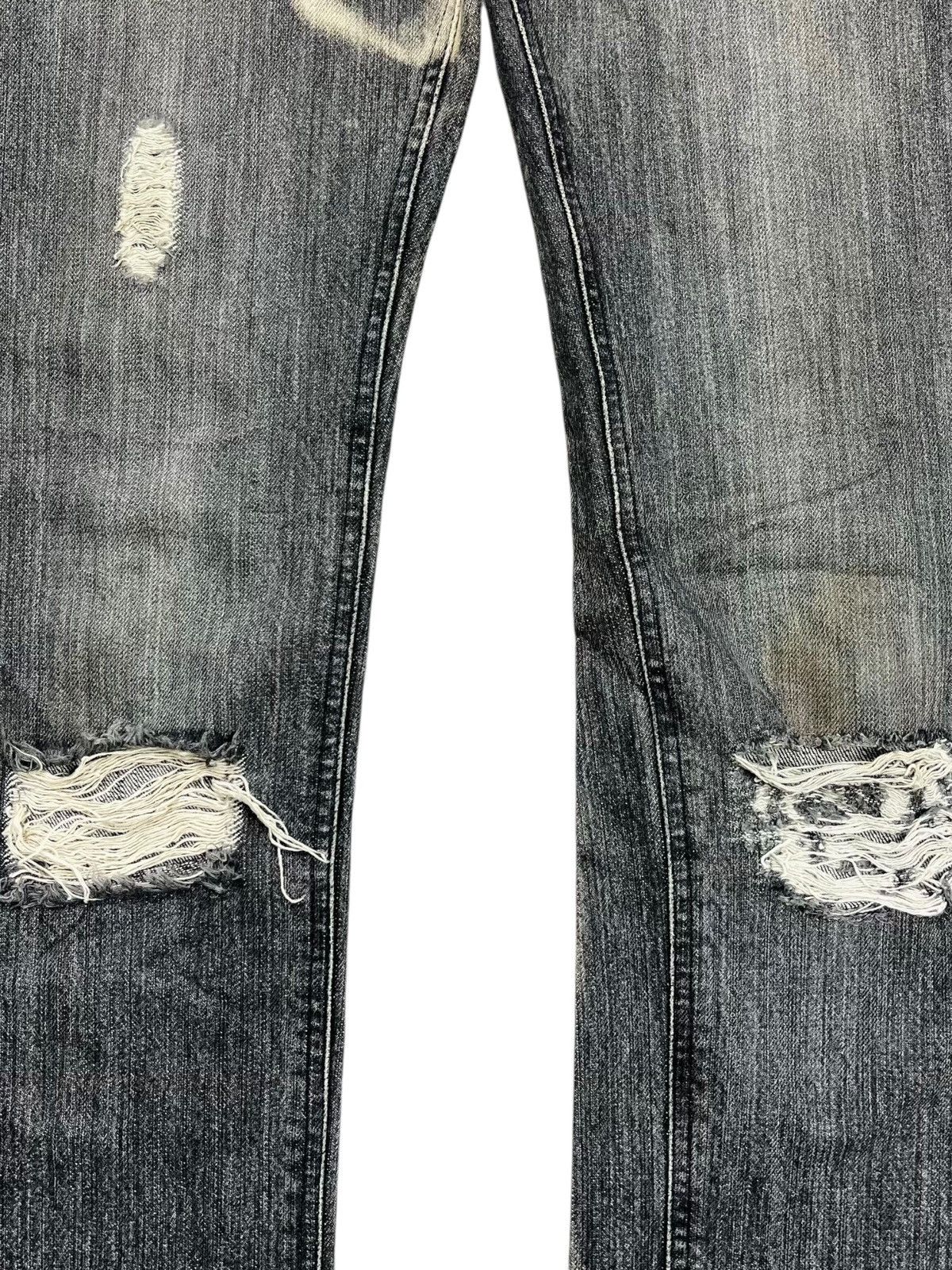 BUFFALO BOBS 2000s Edge Rupet - Rockstar Ripped Denim Pants Size US 29 - 6 Thumbnail