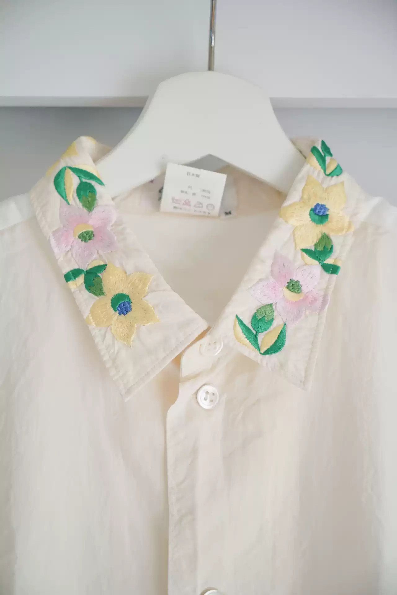 Yohji Yamamoto Yohji Yamamoto 88ss Flora Embroidery Shirt-2505 Size US M / EU 48-50 / 2 - 3 Thumbnail