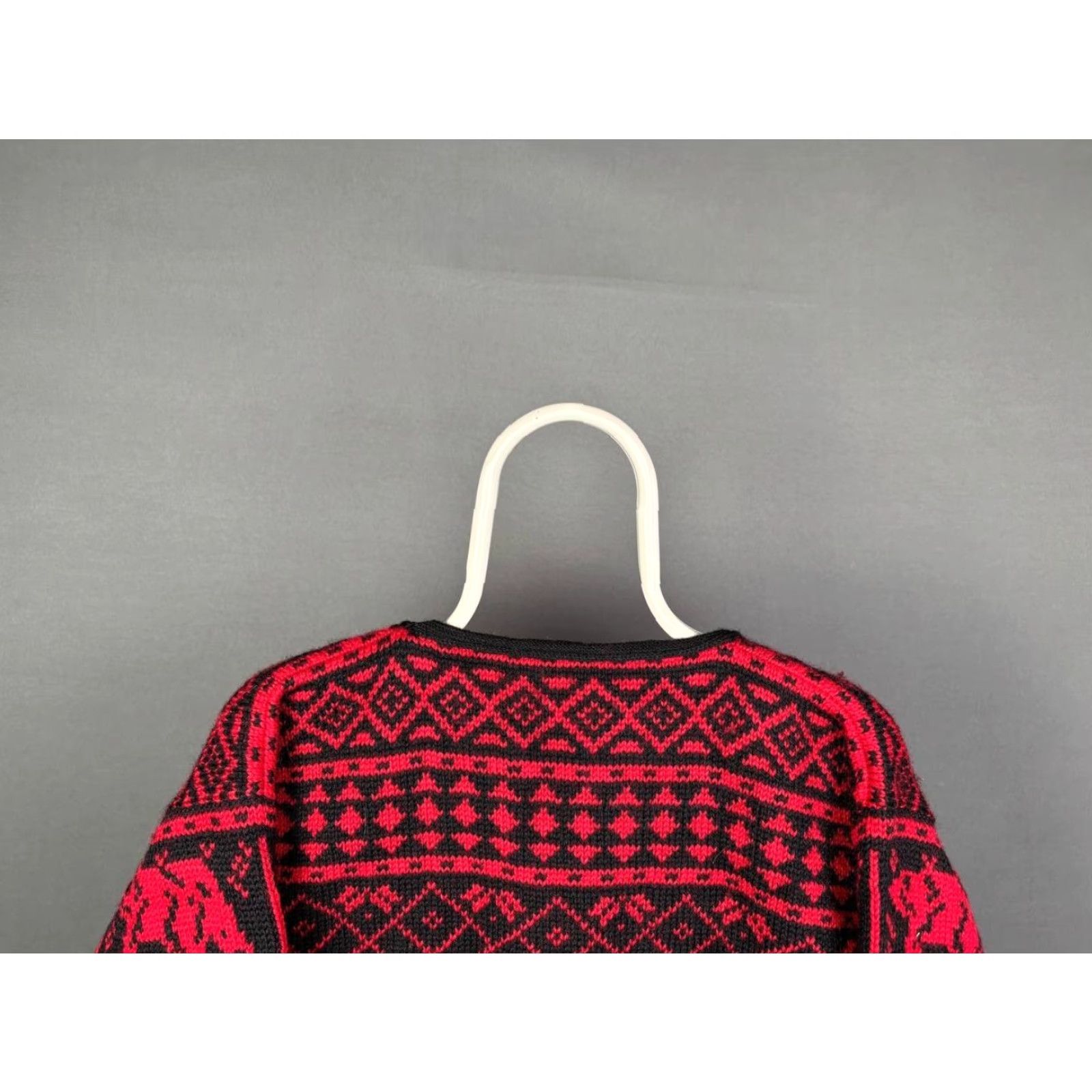 Dale Of Norway Dale of Norway Womens Sweater Red Wool Fair Isle Long Sleeve Crew Neck Pullover Knit Casual Outdoor Classic Travel Womens Size ONE SIZE - 6 Thumbnail