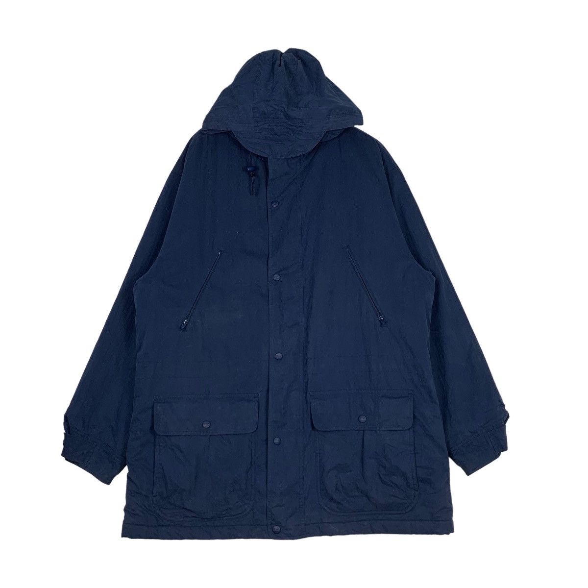 L.L. Bean L.L BEAN Tartan Lined Hooded Chore Jacket Parka #0353-C16 Size US L / EU 52-54 / 3 - 1 Thumbnail