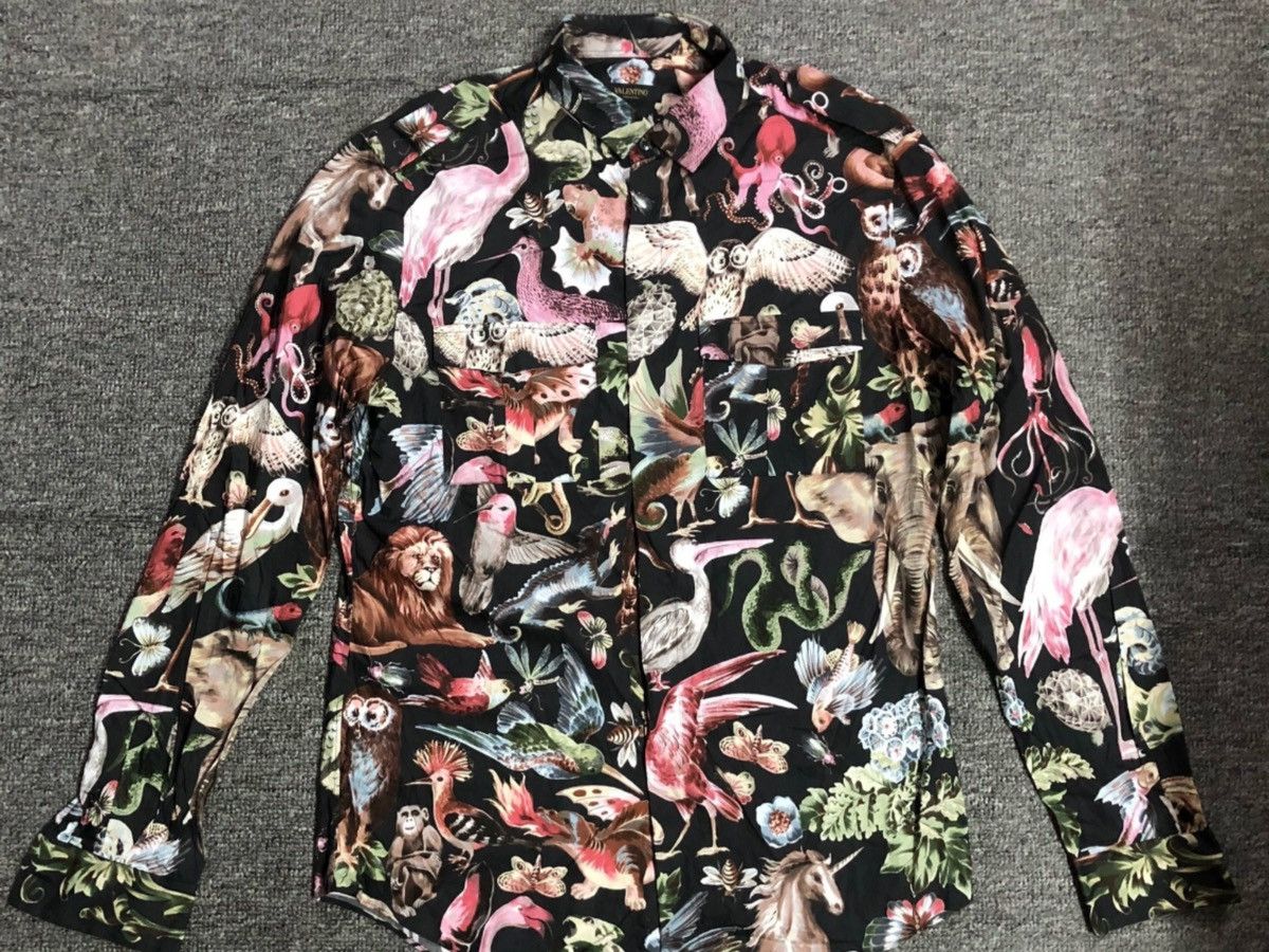 image of Valentino Print Shirt 41, Men's (Size XS)