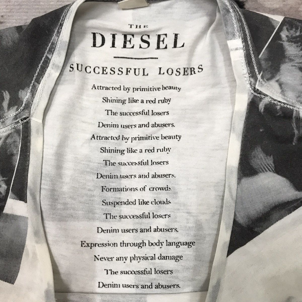 Diesel The Diesel Succesful Losers Fullprint Tshirt Size US M / EU 48-50 / 2 - 7 Thumbnail