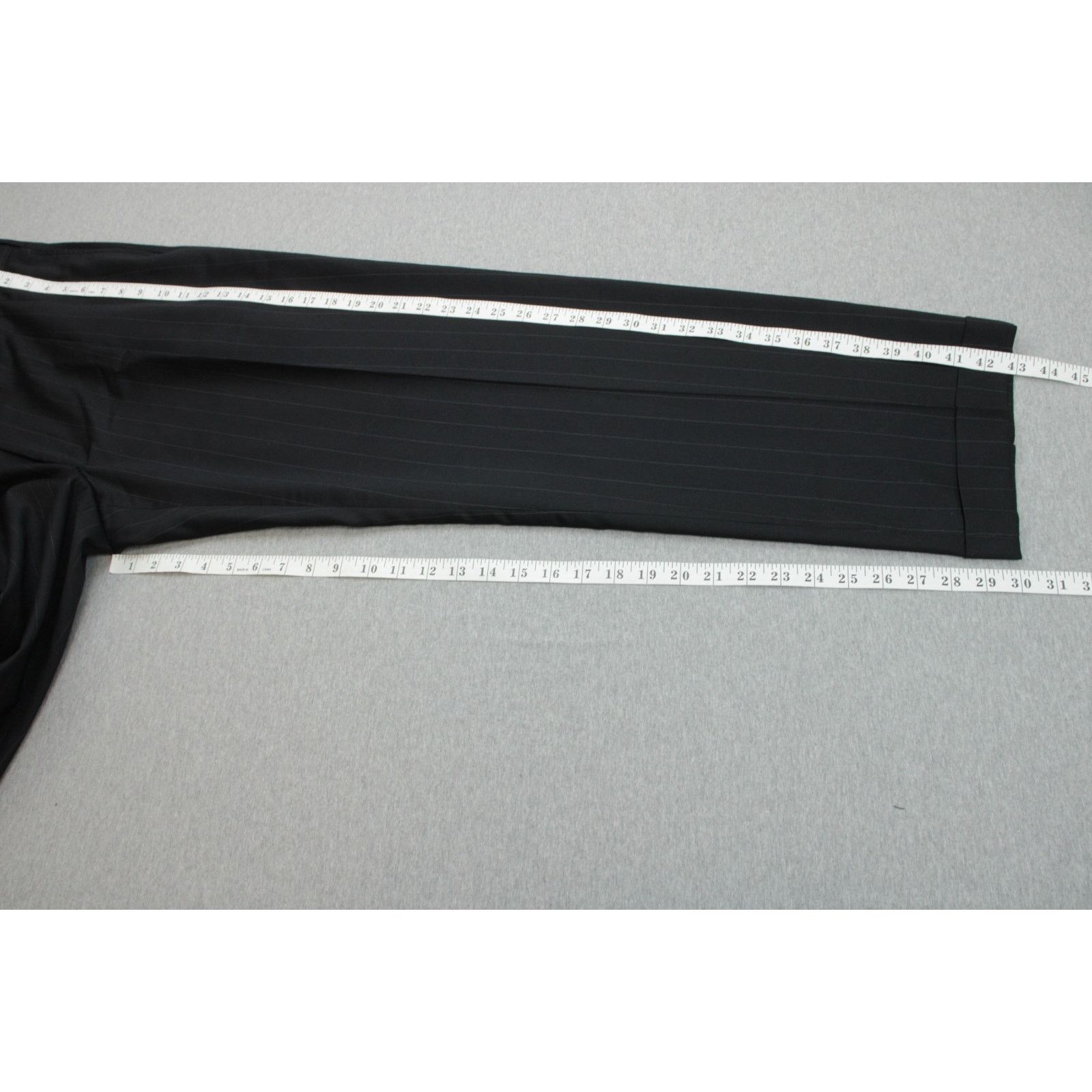 Jos. A. Bank Jos A Bank Suit Mens 48L Black Pinstripe 100% Wool Pants Size 48L - 16 Thumbnail