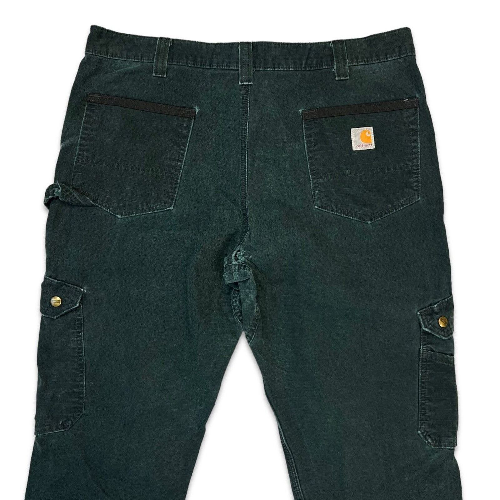 Carhartt × Vintage Carhartt Pants 36x32 Double Knee Relaxed Fit Carpenter Baggy Size US 36 / EU 52 - 4 Thumbnail