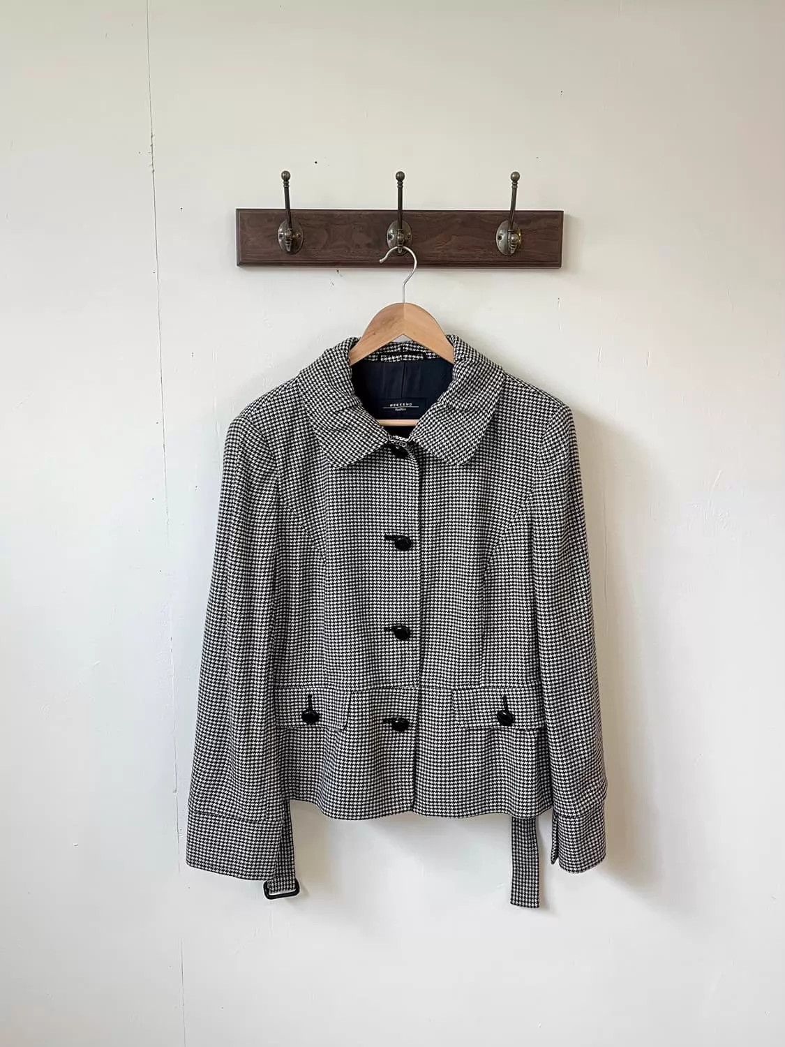 Weekend Max Mara Weekend Max Mara Belted Windowpane Check Wool Coat US2 UK4 Size XS / US 0-2 / IT 36-38 - 1 Thumbnail