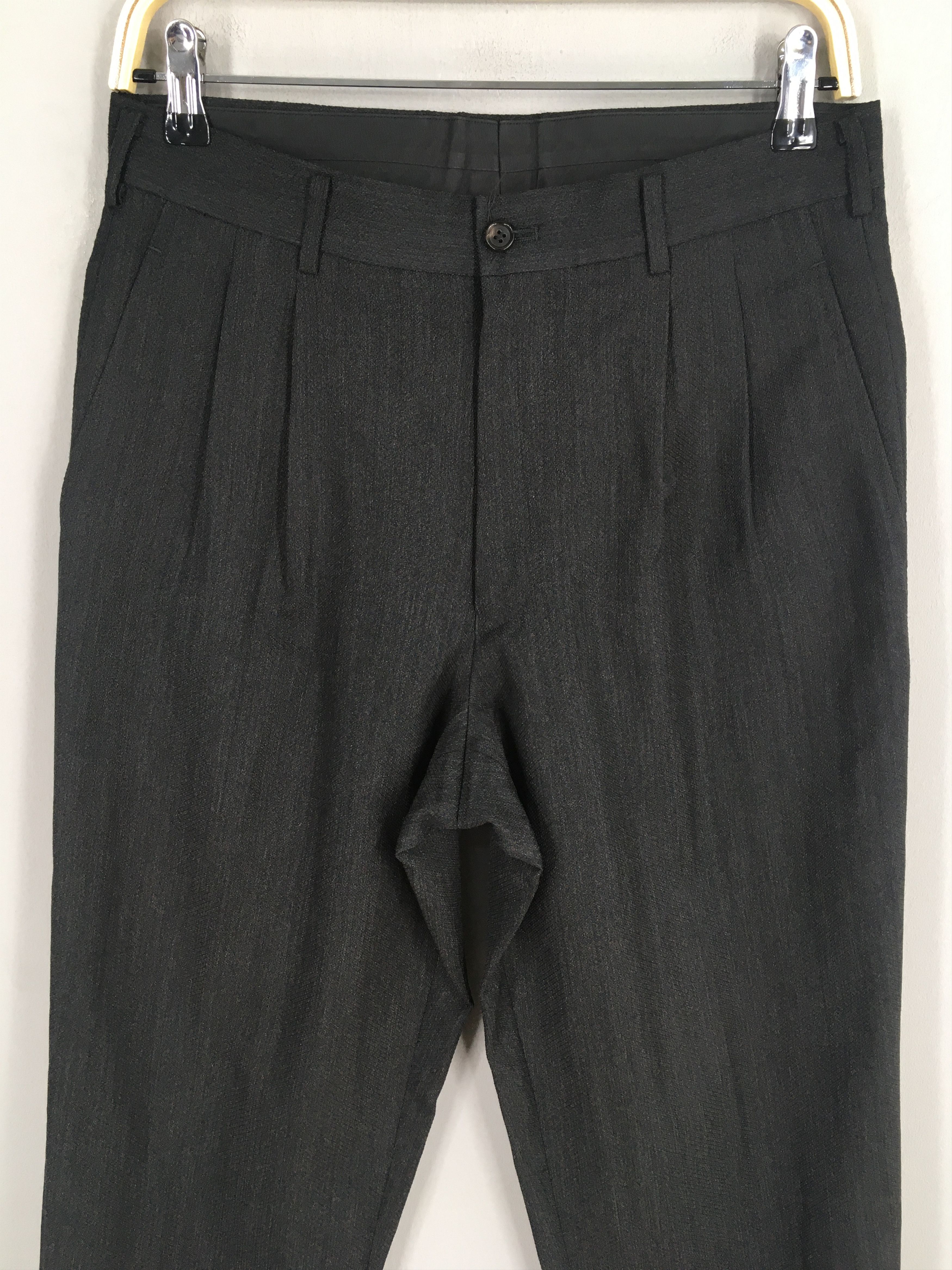 Comme des Garcons Size 28x27.5 AD 2002 Comme Des Garcons Homme Wool Pants S71 Size US 28 / EU 44 - 2 Thumbnail
