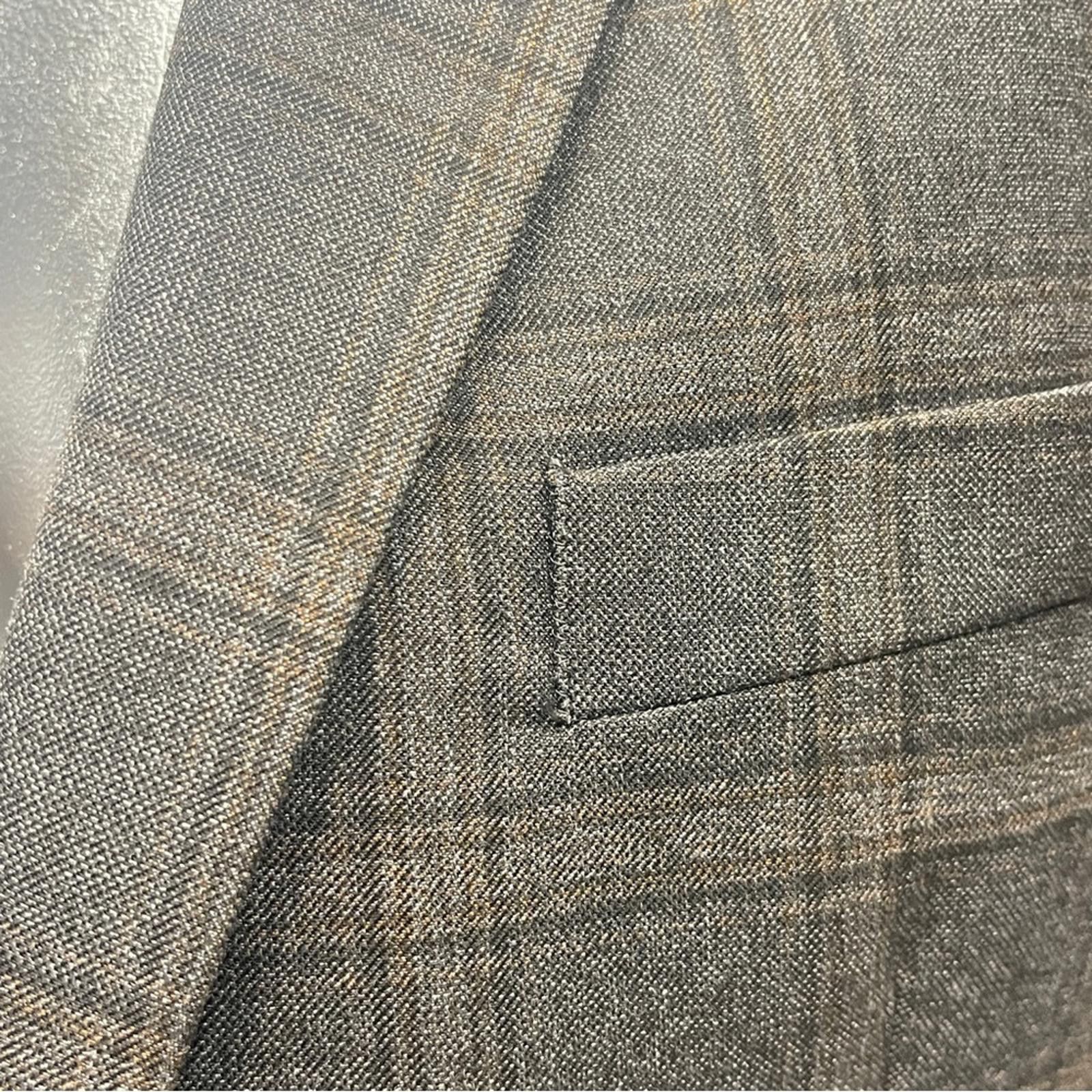 Michael Kors Michael Kors Men's Gray Checkered Blazer - size 40R Size 40R - 4 Thumbnail