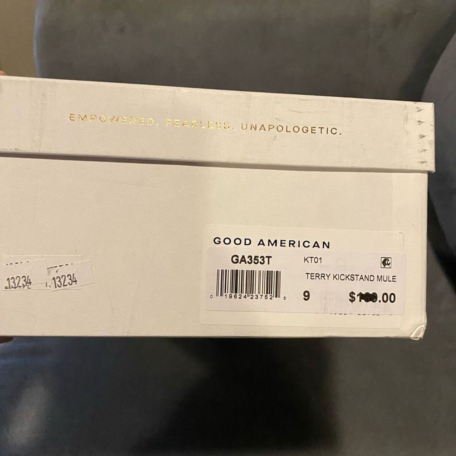 Good American Good American NIB Terry Kickstand Heel Black, Sz 9, $185 Size US 9 / IT 39 - 6 Thumbnail