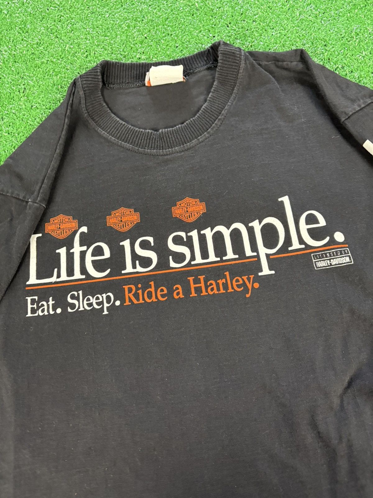 Harley Davidson × Vintage Vintage 1990s Harley Davidson Graphic long sleeve shirt Size US L / EU 52-54 / 3 - 3 Thumbnail