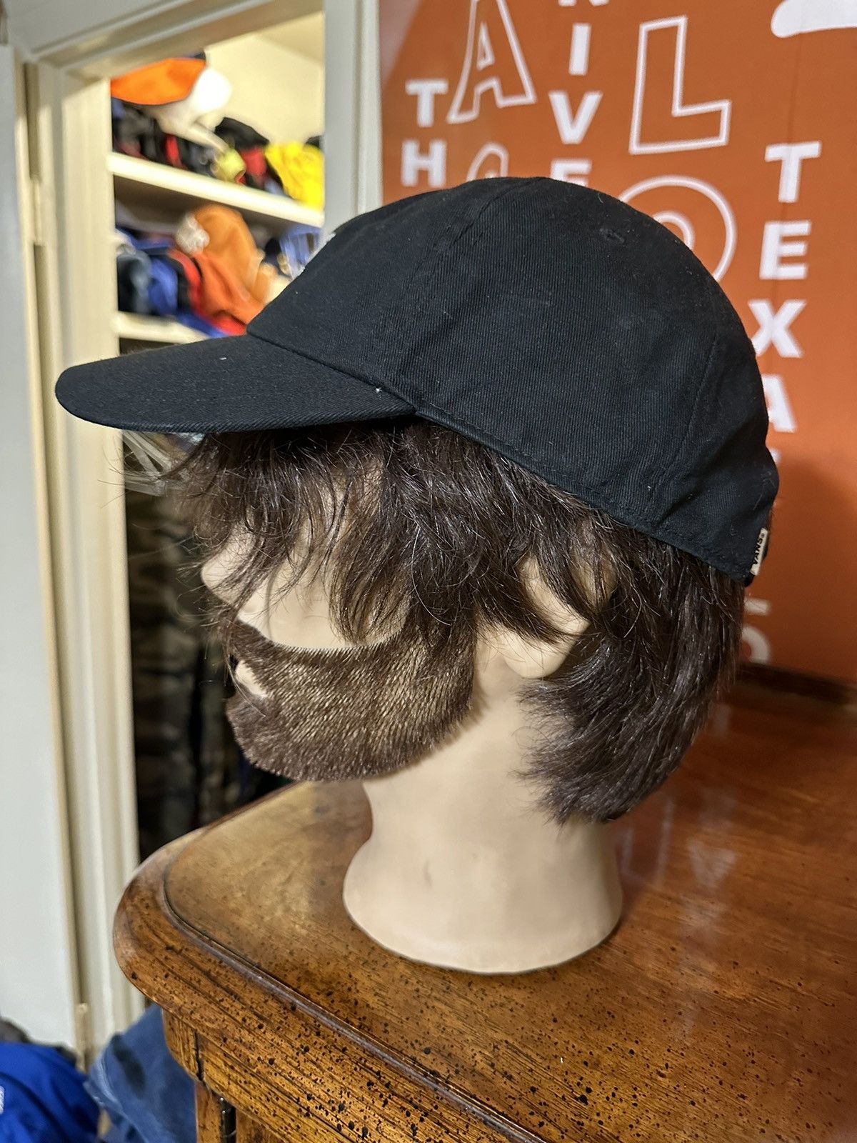 Vans × Vintage Vintage Vans skateboarding “triple blackk” hat 00s Size ONE SIZE - 5 Thumbnail