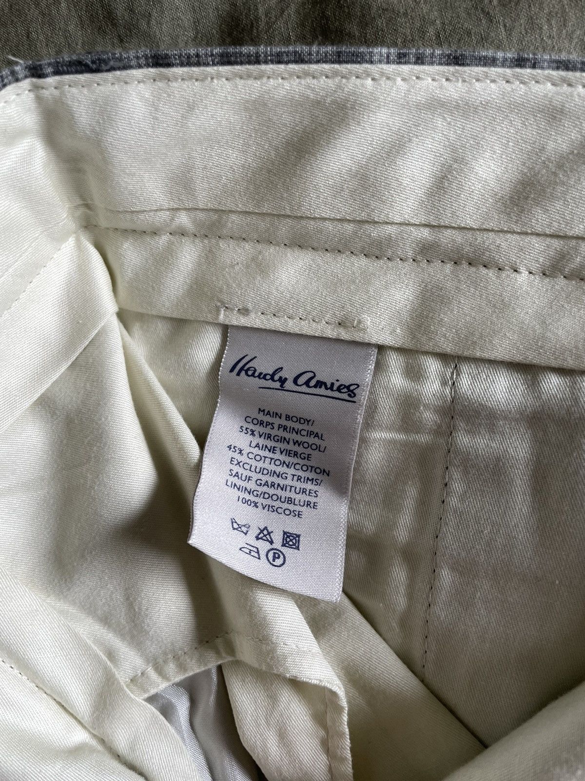 Hardy Amies Men’s 🇬🇧 Hardy Amies Heddon Fit Checks Suit Trouser Sz 32 Size 38S - 3 Thumbnail