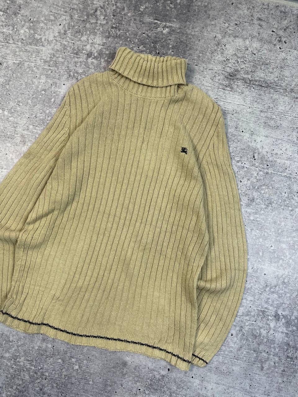 Burberry Vintage Burberry Logo Turtleneck Knit Sweater Y2K Size US L / EU 52-54 / 3 - 3 Thumbnail