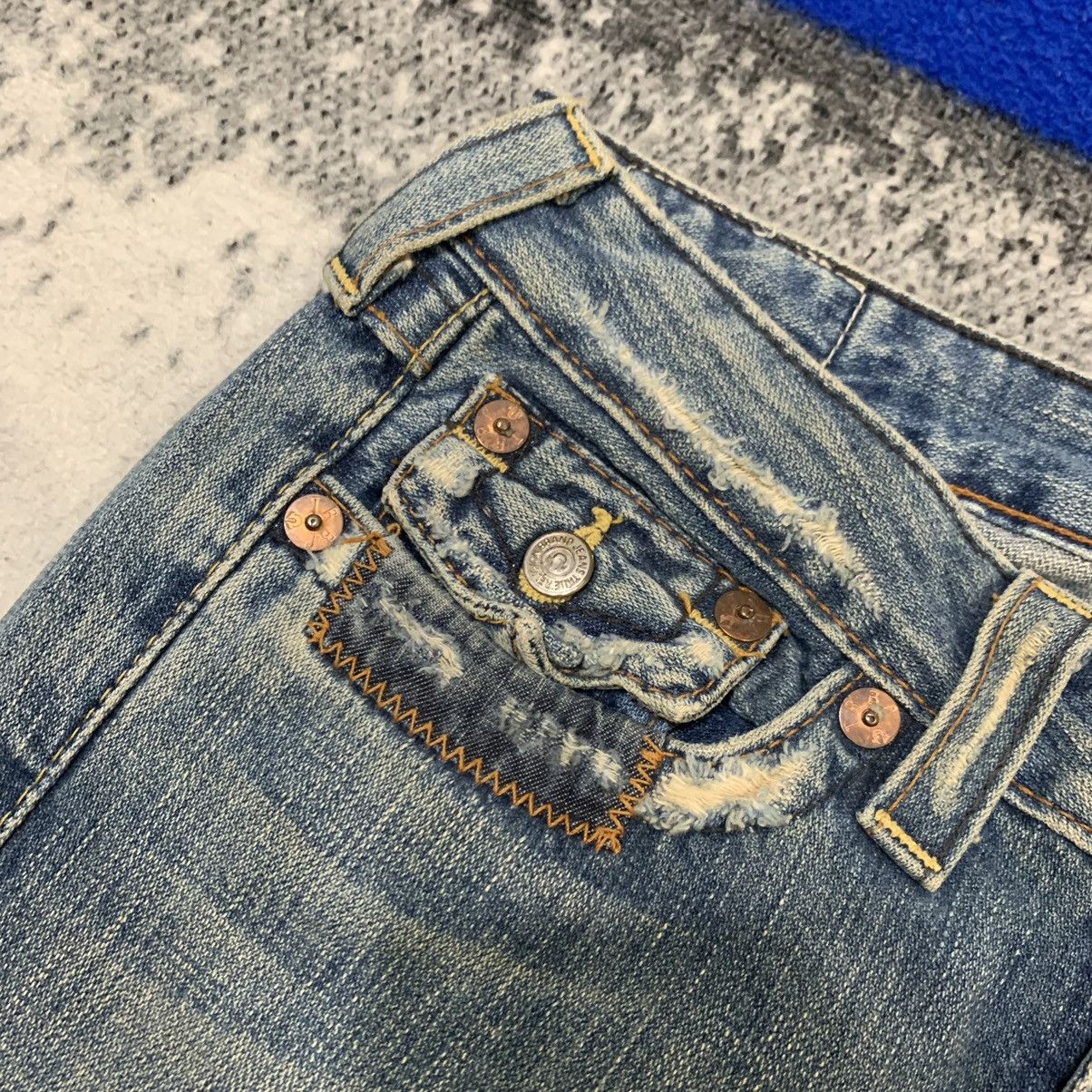 True Religion True Religion Section Joey Patch Distressed Bootcut Jeans Size 27" / US 4 / IT 40 - 5 Thumbnail