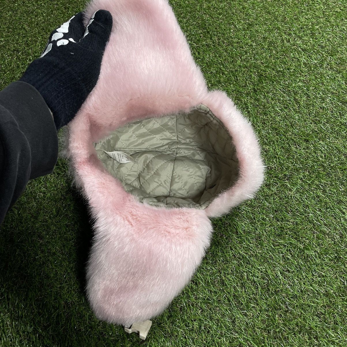 Vintage Vintage 90s Pink Mohair Fuzzy Knit Beanie Hat Goth Washed OS Size ONE SIZE - 5 Thumbnail