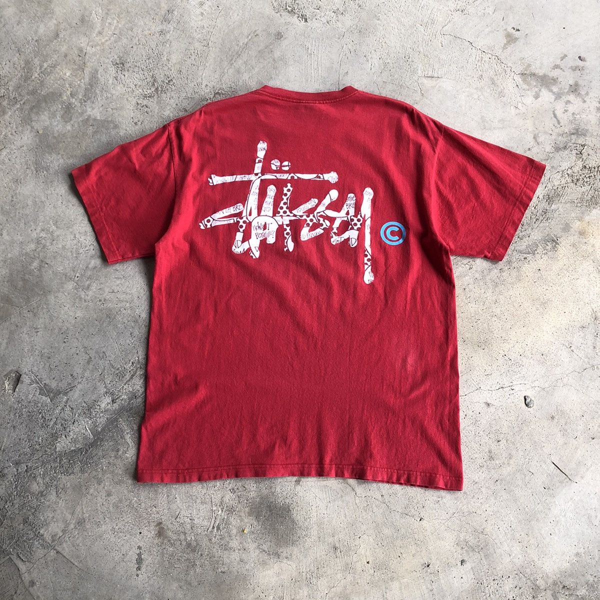 Stussy STUSSY Rare Big Sign Print Design TShirt Grailed