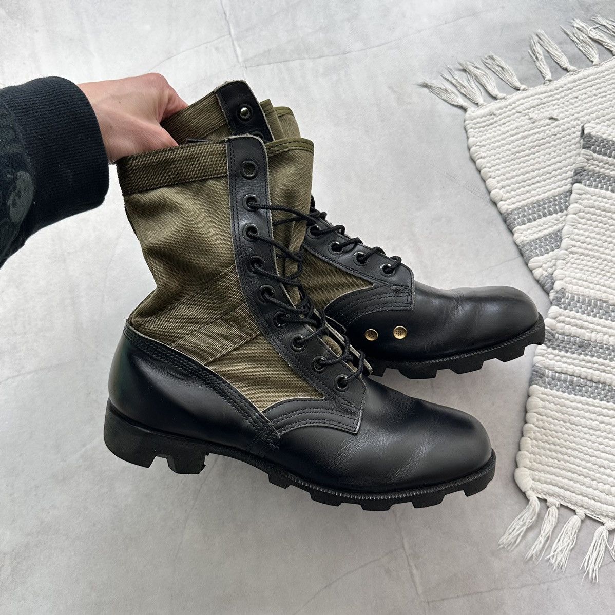 Dirk Bikkembergs Vintage Ro Search Combat Military Jungle Boots Vietnam War Size US 8.5 / EU 41-42 - 6 Thumbnail