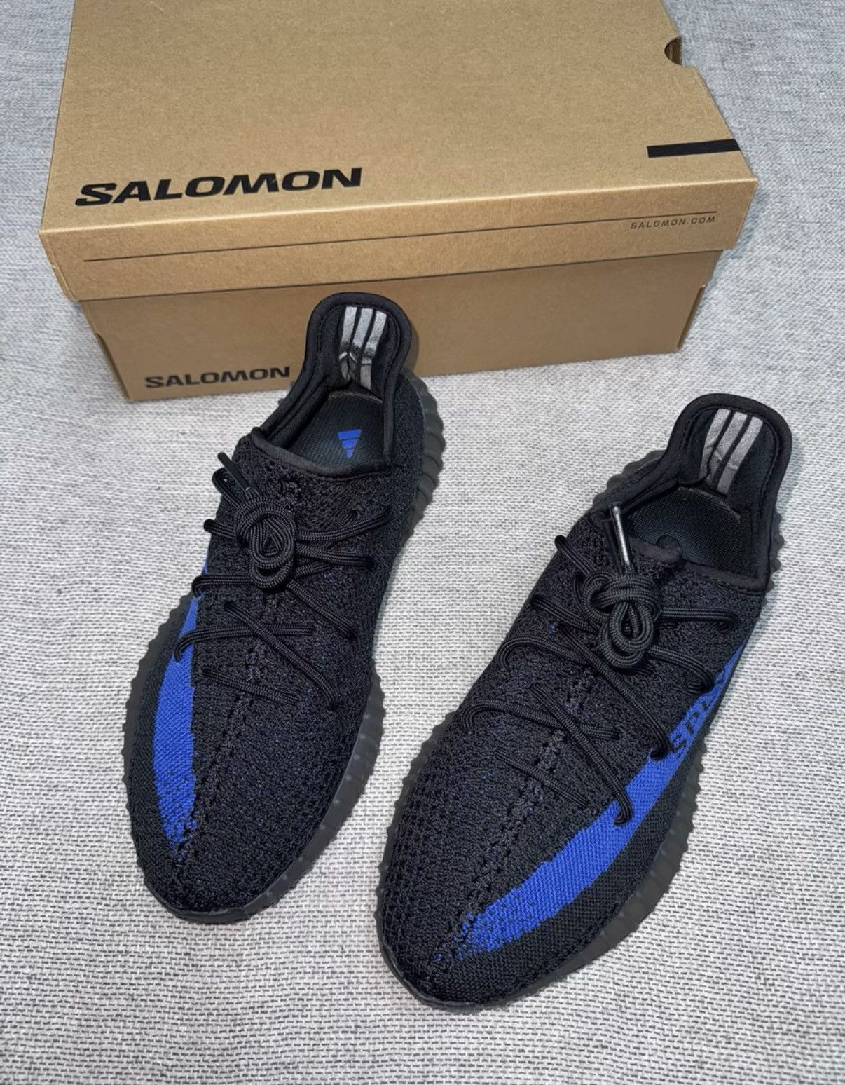 Adidas Adidas Yeezy 350 Black Blue GY7164 K37 Size US 9.5 / EU 42-43 - 1 Thumbnail