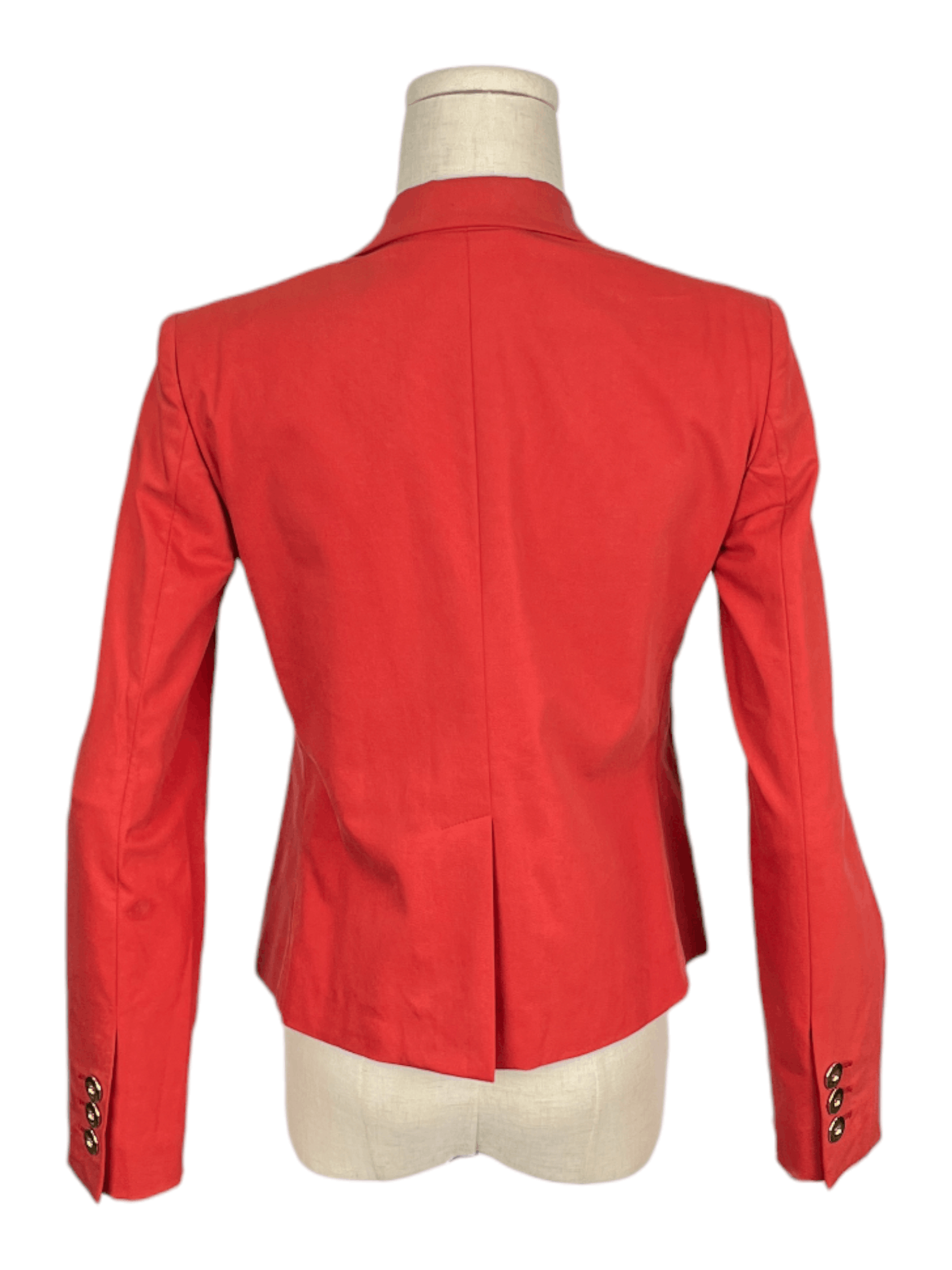 Gucci Orange Jacket With Gold Buttons Size XS / US 0-2 / IT 36-38 - 2 Thumbnail