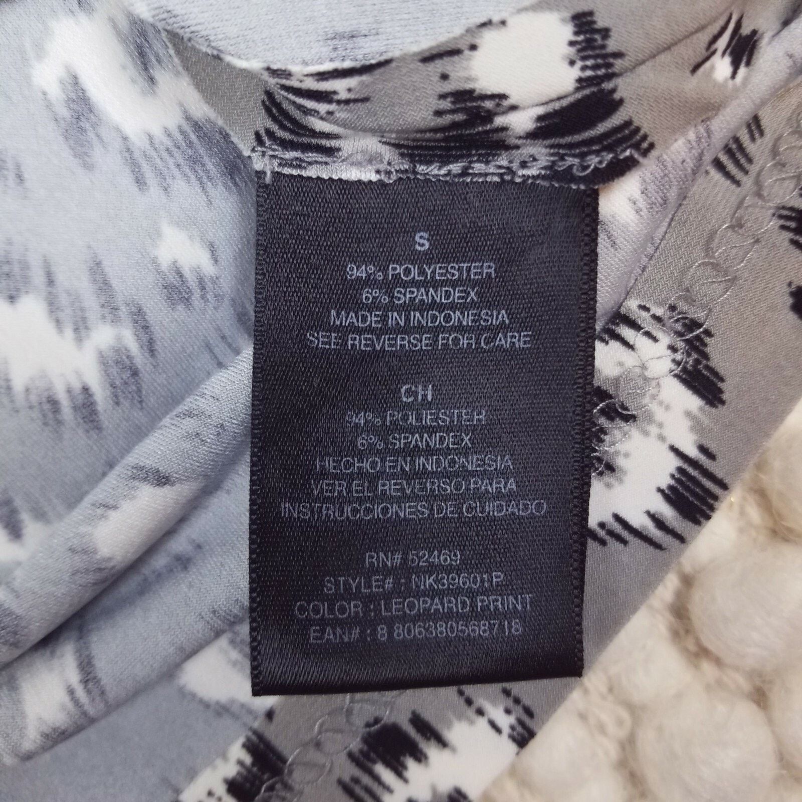 Norma Kamali Norma Kamali Faux Wrap Dress Gray Leopard Print Sz S Size S / US 4 / IT 40 - 10 Thumbnail