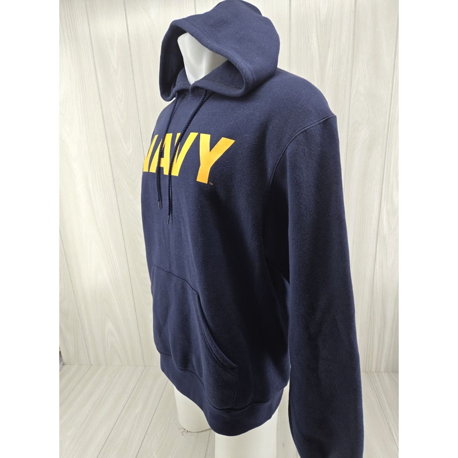Soffe VINTAGE Soffe United States Navy Hoodie Men L NAVY BLUE Pullover Hooded Pockets Graphic Print Regular Fit Long Sleeve Cotton Polyester Size US L / EU 52-54 / 3 - 4 Thumbnail