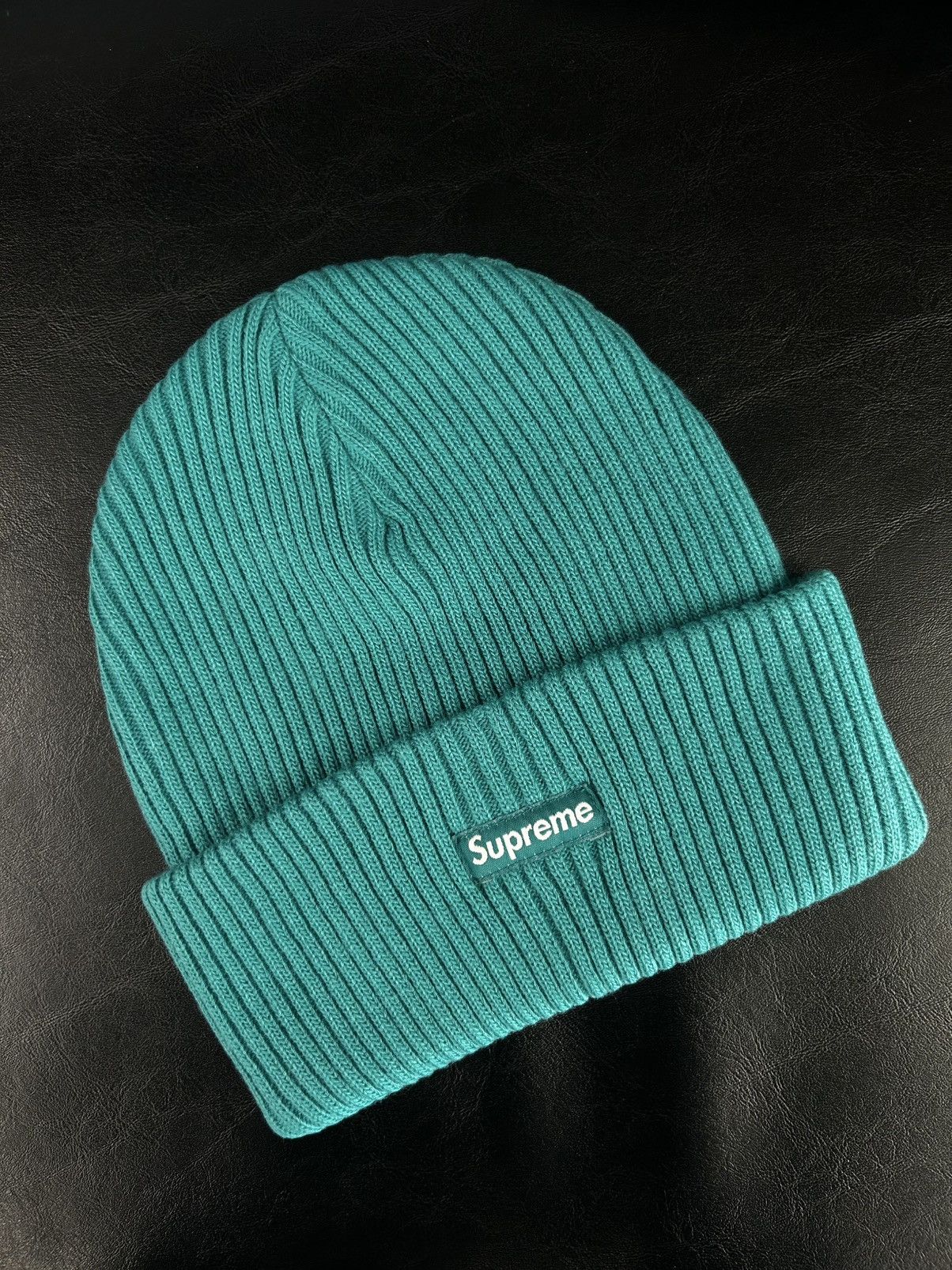 Supreme Supreme Wide Rib Teal Beanie NEW Size ONE SIZE - 1 Thumbnail