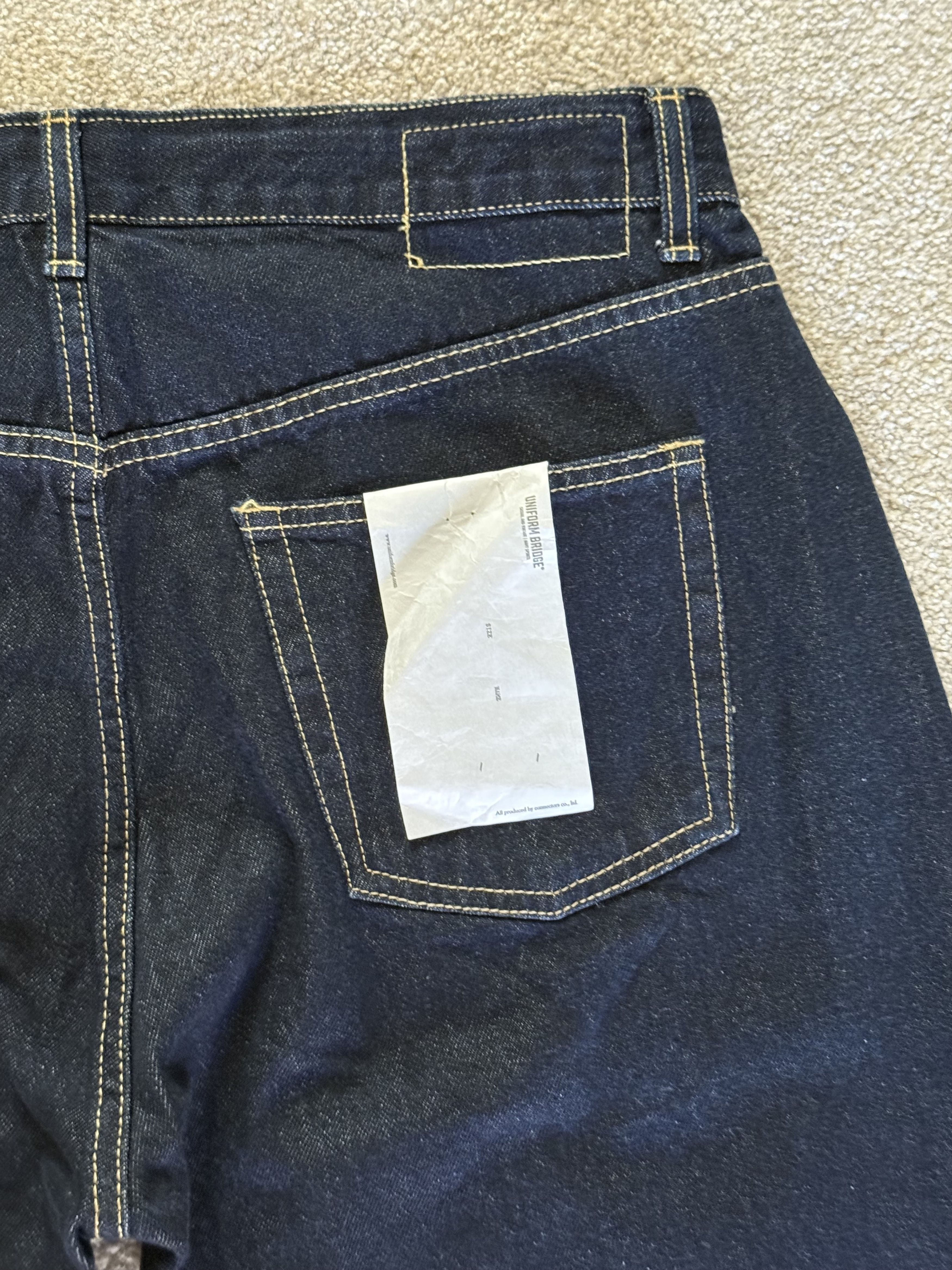 Uniform Bridge Uniform Bridge Jeans Japanese Selvedge Denim One Wash Indigo Size US 34 / EU 50 - 4 Thumbnail