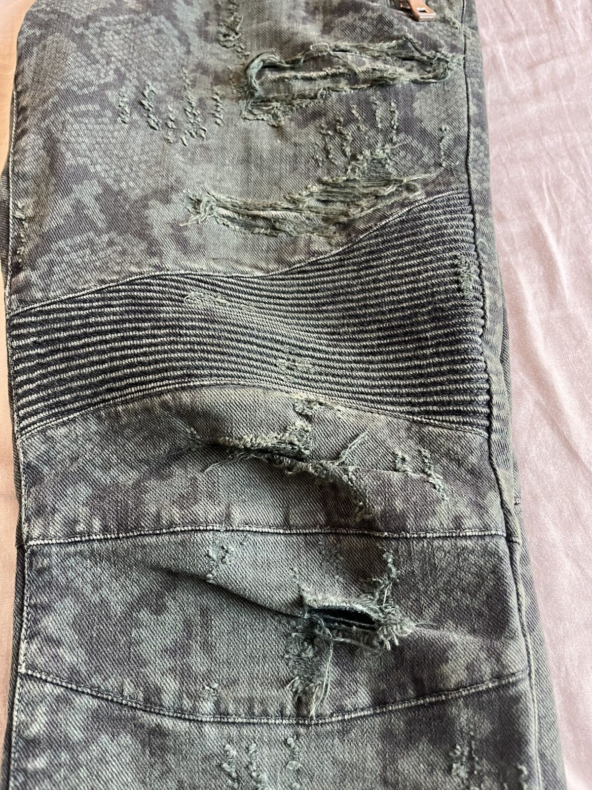 Balmain Balmain biker jeans snakeprint Size US 30 / EU 46 - 6 Thumbnail