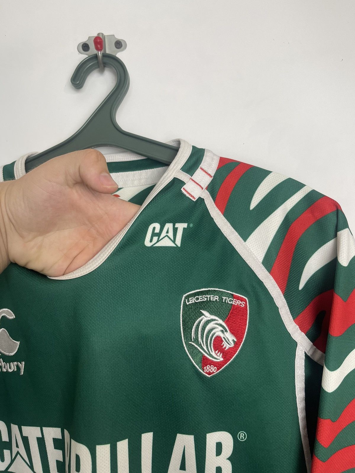 Canterbury of New Zealand × Vintage Canterbury Leicester Tigers Caterpillar Rugby Shirt Rugby Size US XL / EU 56 / 4 - 6 Thumbnail