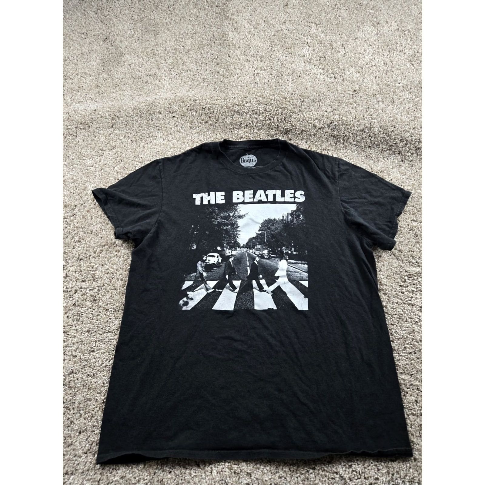 Apple The Beatles Shirt Large Mens Black Short Sleeve Abbey Road Apple T-Shirt Band Music Rock Cotton Blend Size US L / EU 52-54 / 3 - 2 Thumbnail