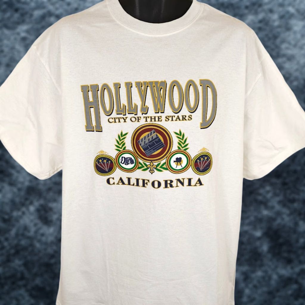 Delta VINTAGE Delta T Shirt Mens XL White Y2K California Movies Destination Beach Palm Trees 2000s Mens Size US XL / EU 56 / 4 - 1 Thumbnail