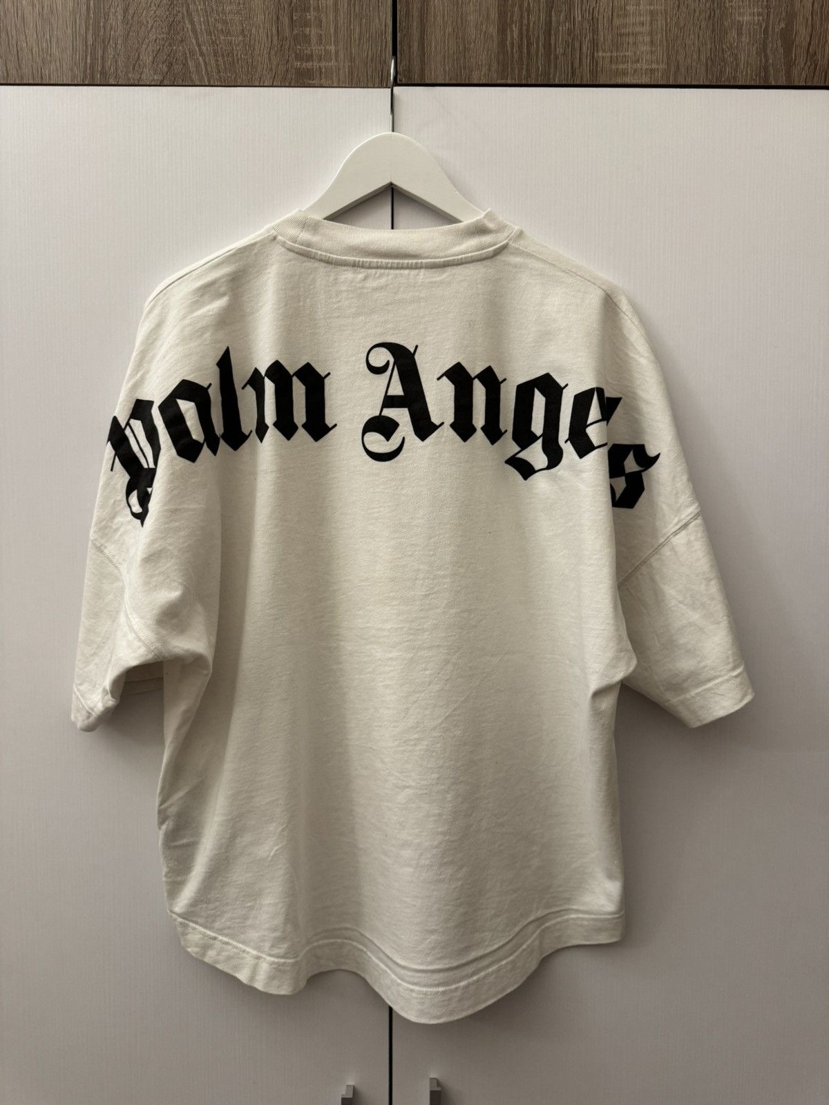 Palm Angels Palm Angels White T-shirts Oversized Big Logo Size S Size US S / EU 44-46 / 1 - 1 Thumbnail