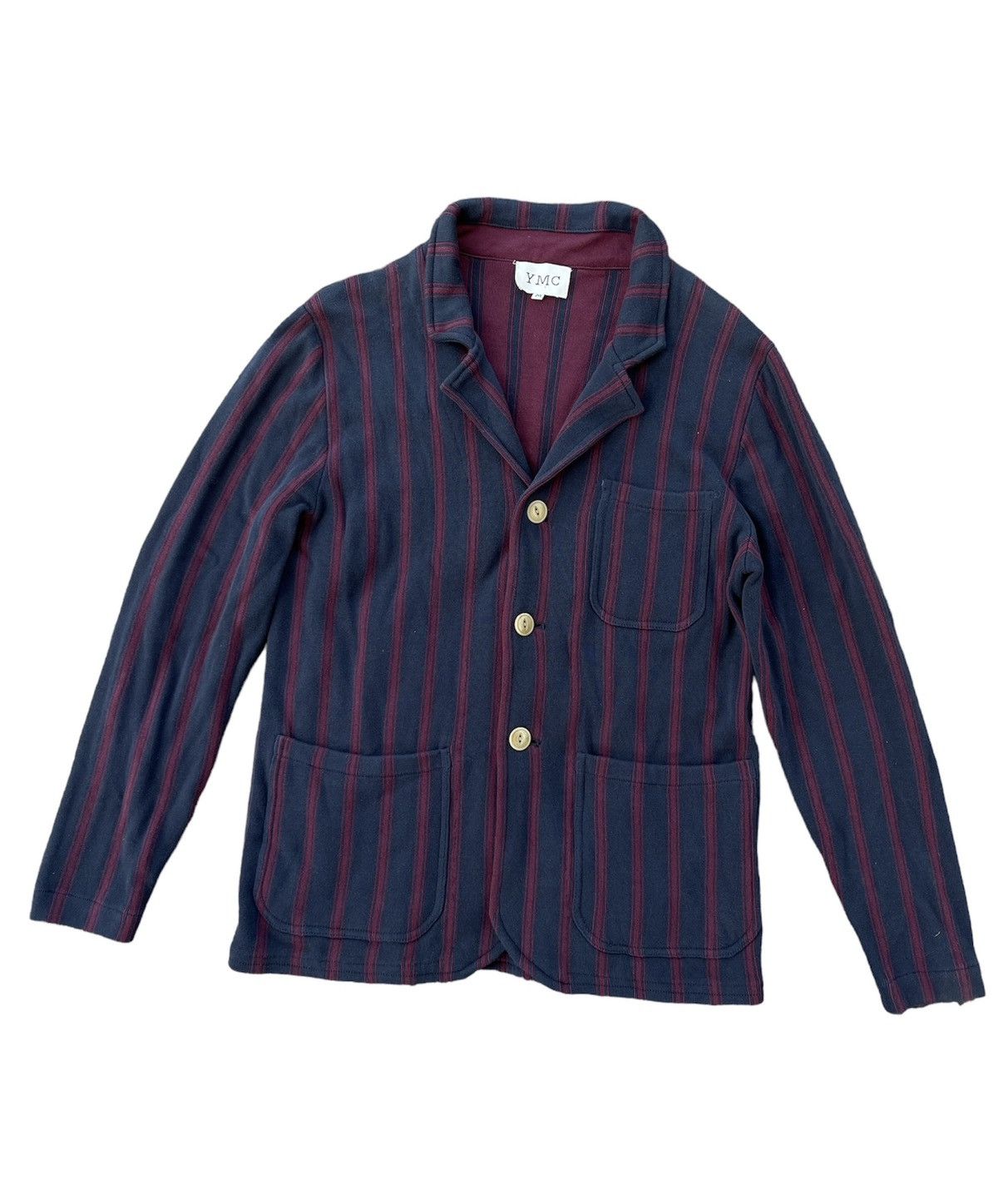 Designer × YMC YMC Your Must Create striped cotton blazer jacket Size US M / EU 48-50 / 2 - 1 Thumbnail