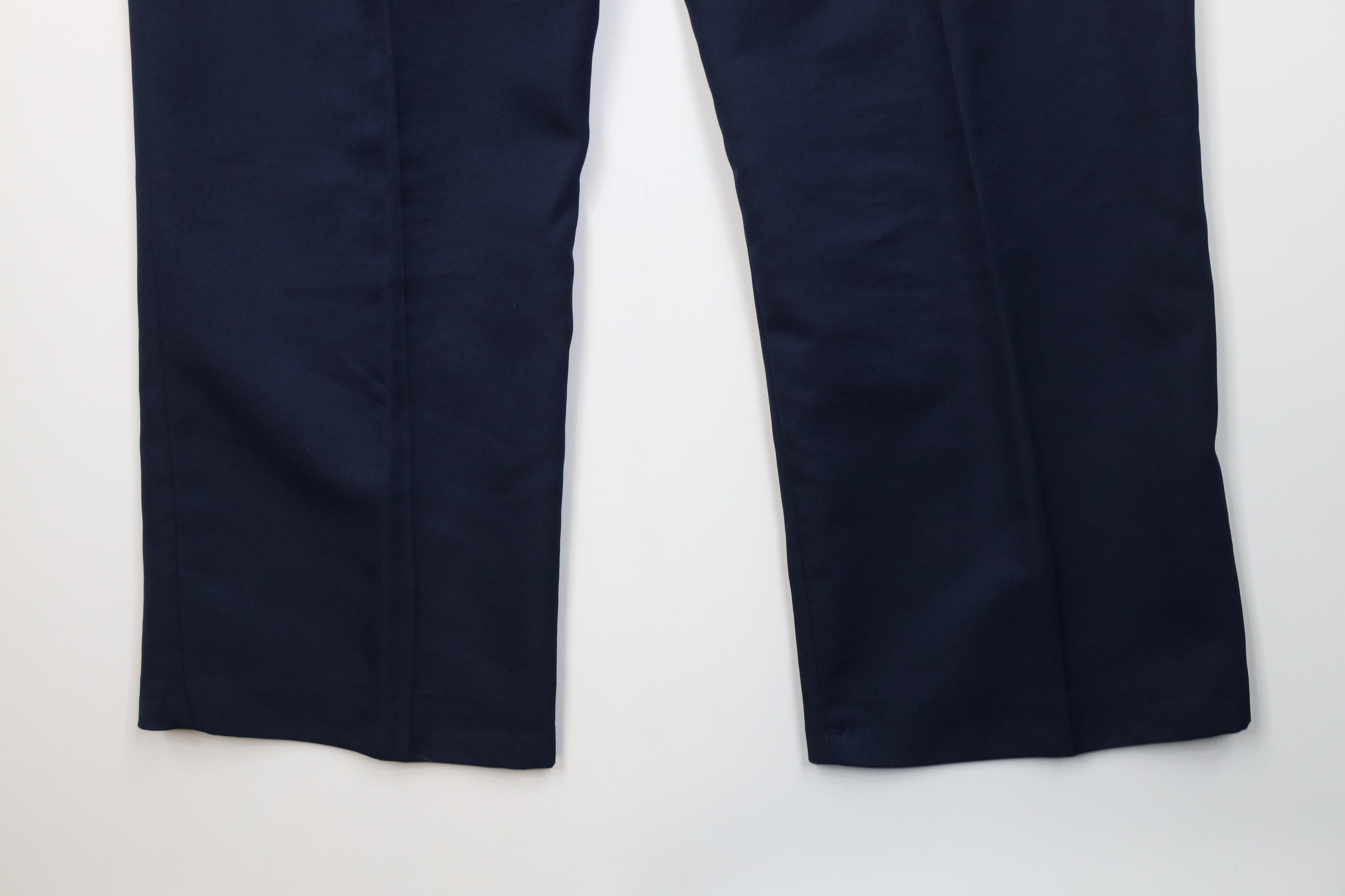 Vintage Vintage 70s Streetwear Knit Wide Leg Chino Pants Blue Size US 38 / EU 54 - 15 Thumbnail
