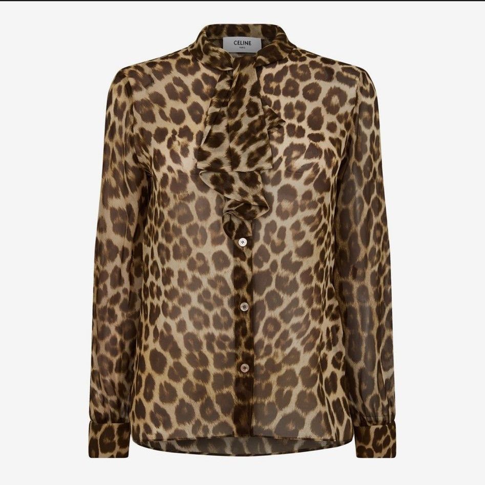 Celine JABOT SHIRT Size XS / US 0-2 / IT 36-38 - 1 Thumbnail