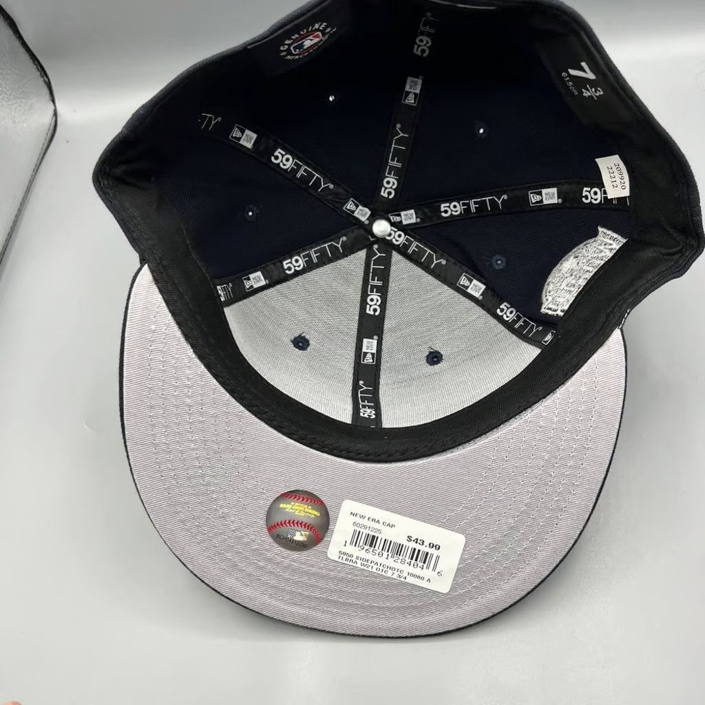 New Era Atlanta Braves Hat Men 7 3/4 59Fifty New Era Fitted Cap New Size ONE SIZE - 6 Thumbnail