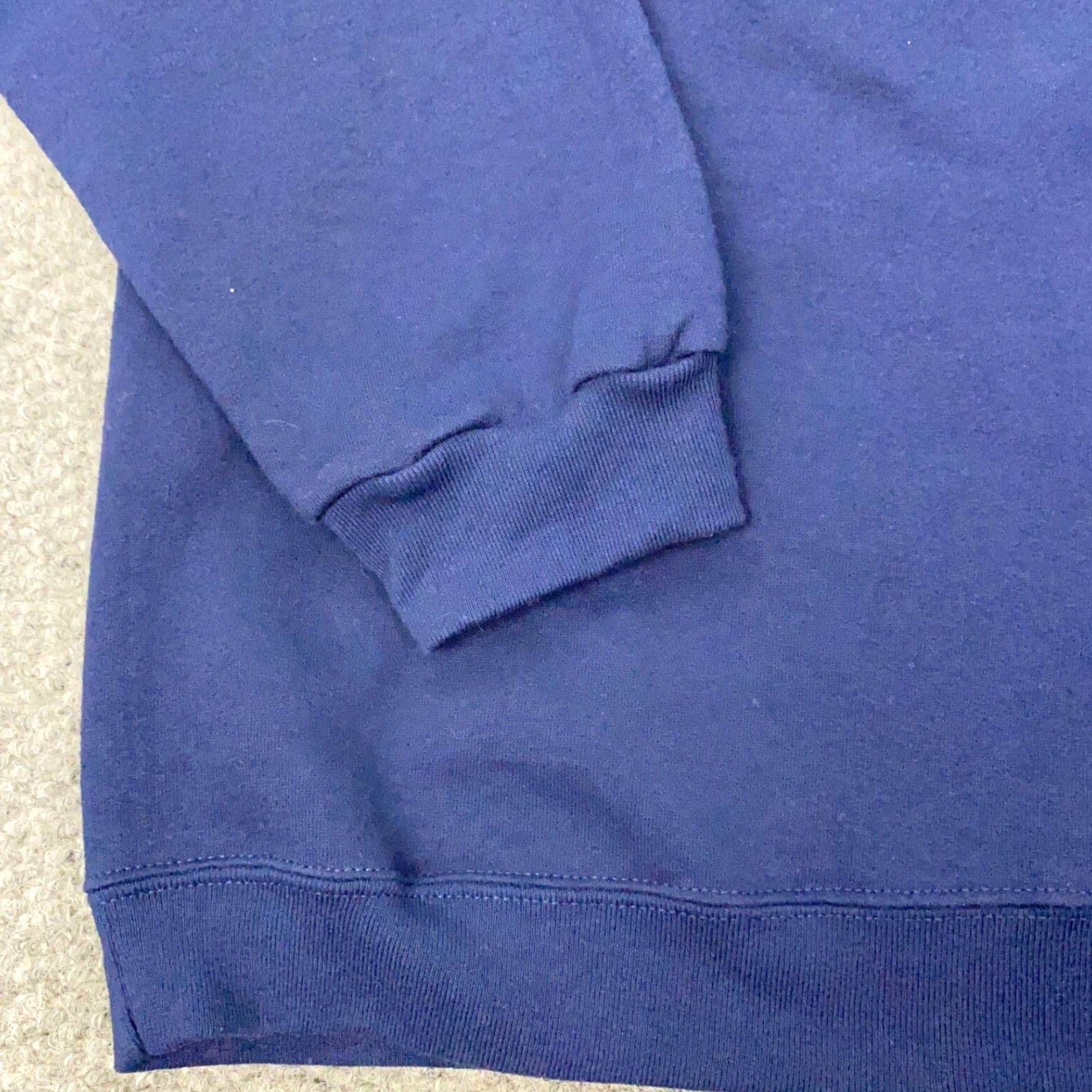 Hanes VINTAGE Hanes Sweatshirt Pullover Crew Neck Fleece Blue XL Mens Size US XL / EU 56 / 4 - 3 Thumbnail