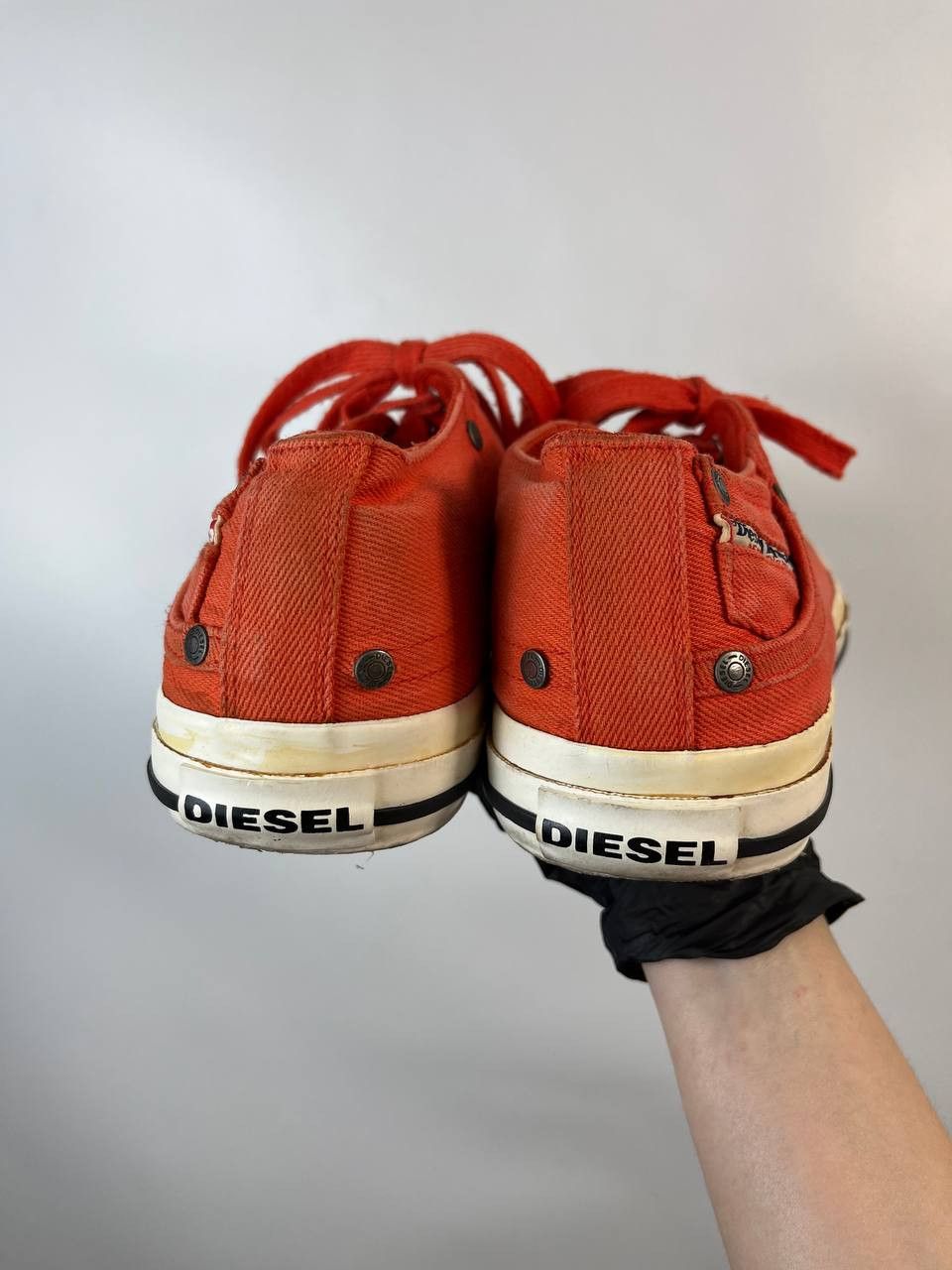 Diesel DIESEL Exposure Low Red Canvas Sneakers Shoes Men’s Size 10 Size US 10 / EU 43 - 5 Thumbnail