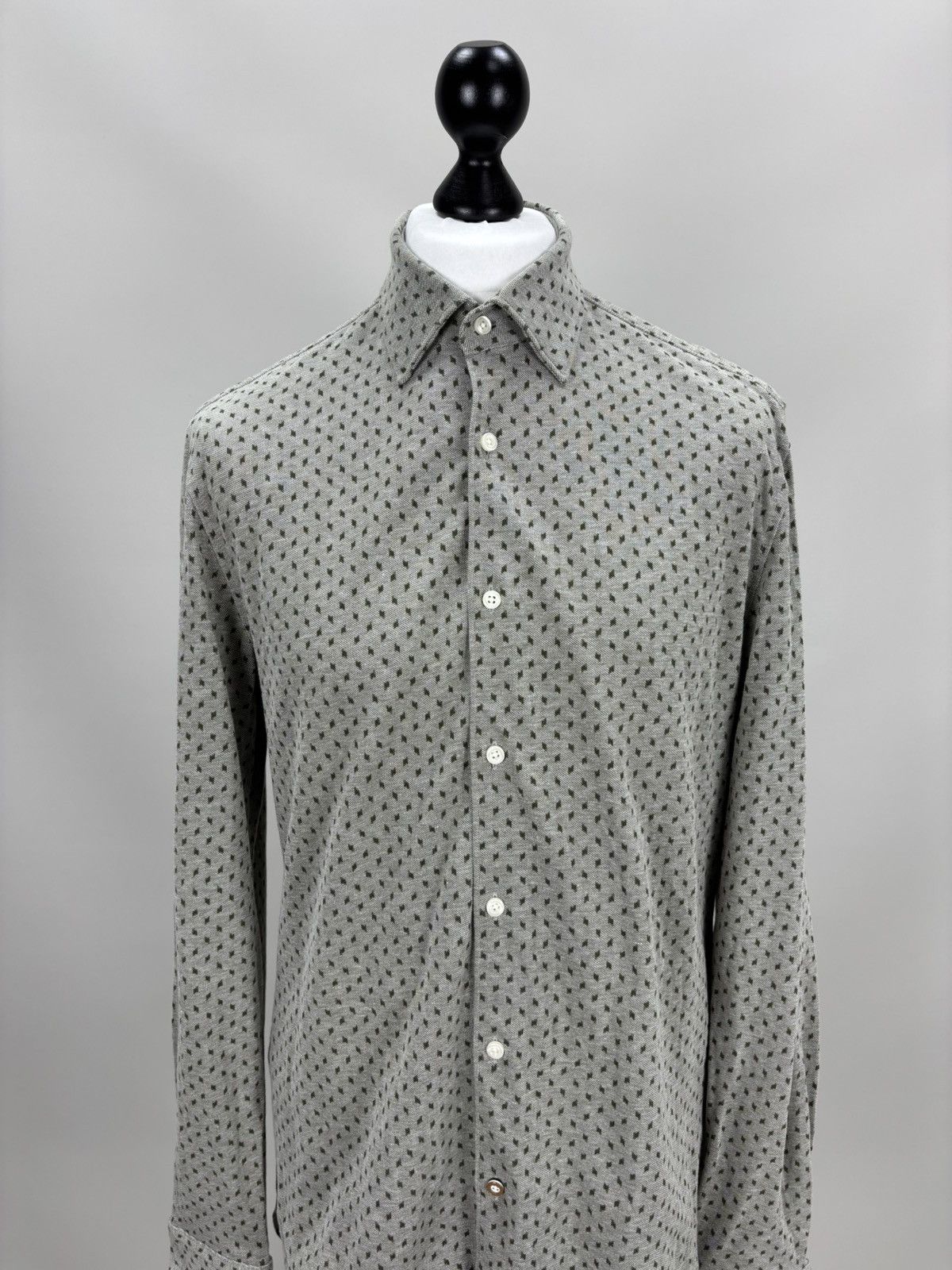 Hugo Boss Mens shirt BOSS Size L Color Gray Size US L / EU 52-54 / 3 - 2 Thumbnail