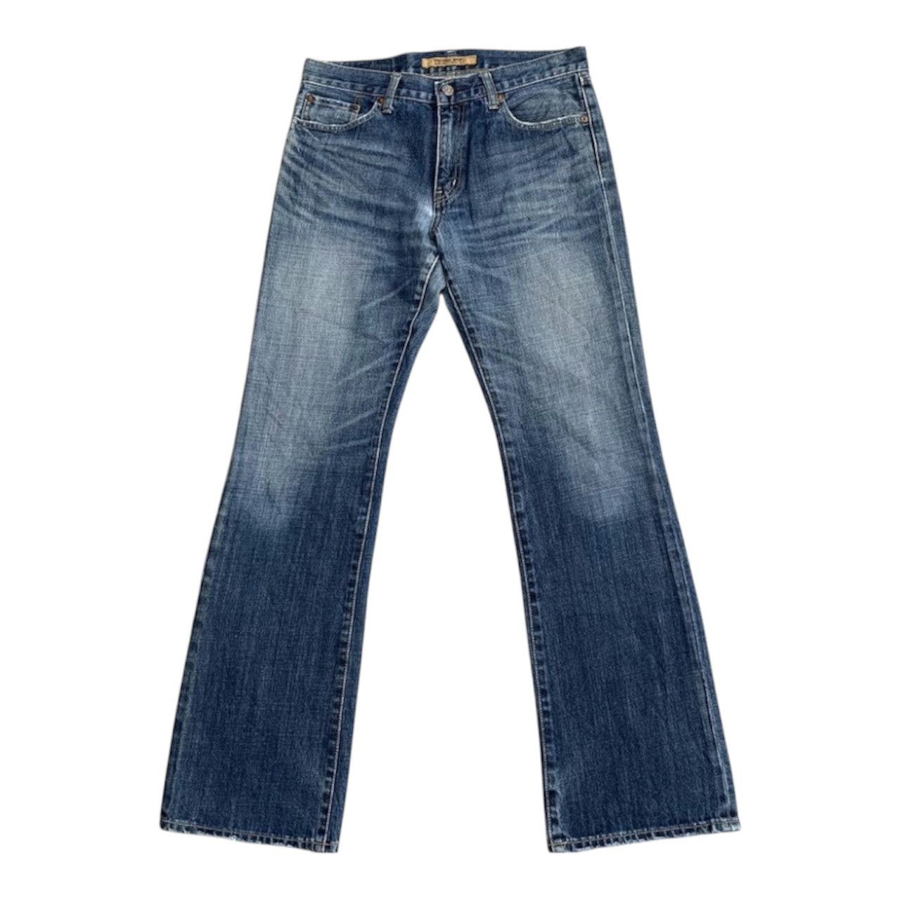 Vintage Flare Y2K Bootcut Two Tone Uniqlo Denim Jeans W32