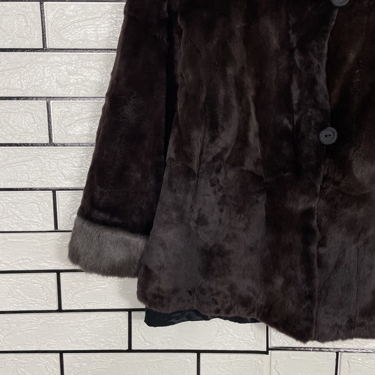 Japanese Brand Fur Nakamura Texture Colar Fur Jacket Size S / US 4 / IT 40 - 5 Thumbnail