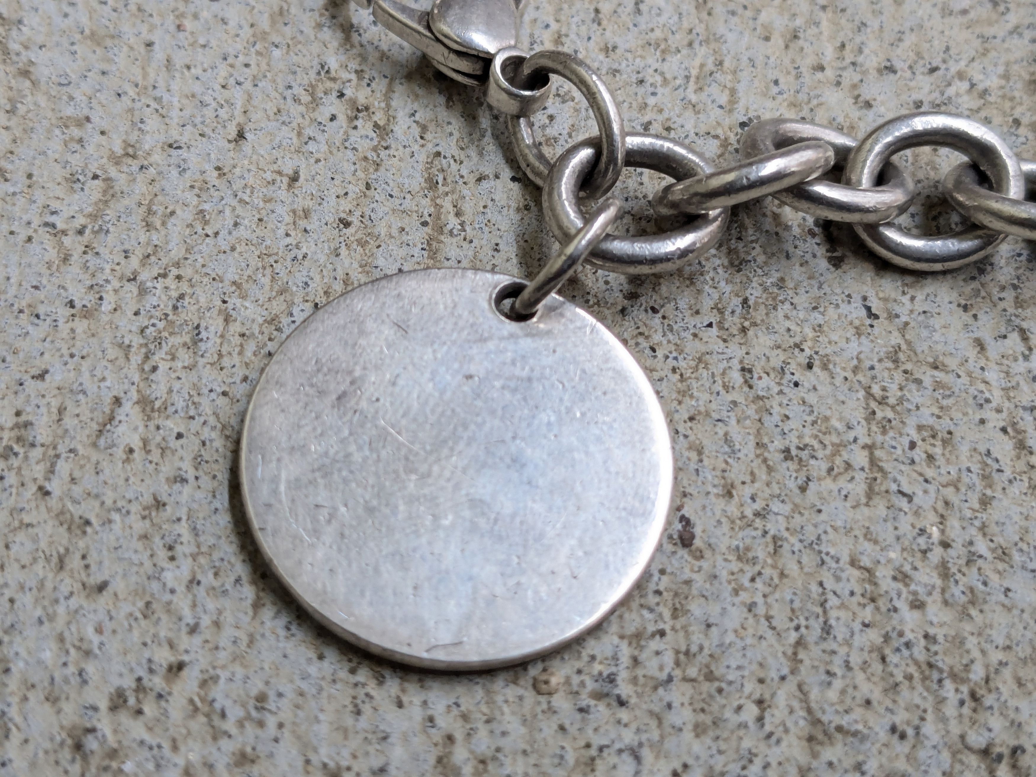 Tiffany & Co. Tiffany & Co Sterling Silver ID Bracelet Charm Rolo Round Size ONE SIZE - 9 Thumbnail