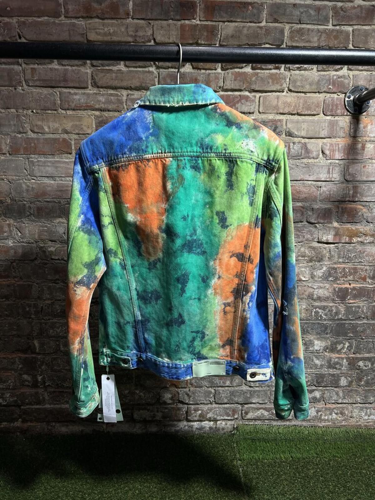 Off-White Off-White Tye Dyed Denim Jacket Sz. L Size US L / EU 52-54 / 3 - 2 Thumbnail