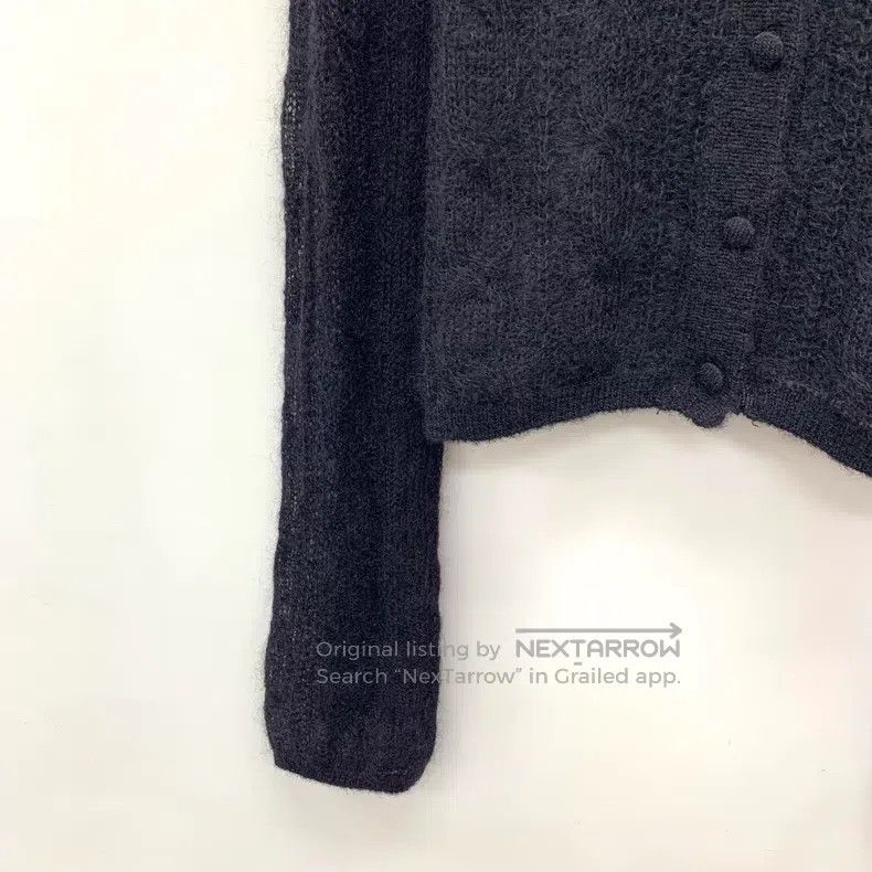 Saint Laurent Paris Saint Laurent Paris Black Knit Shawl Collar Single Breaste Size L / US 10 / IT 46 - 4 Thumbnail