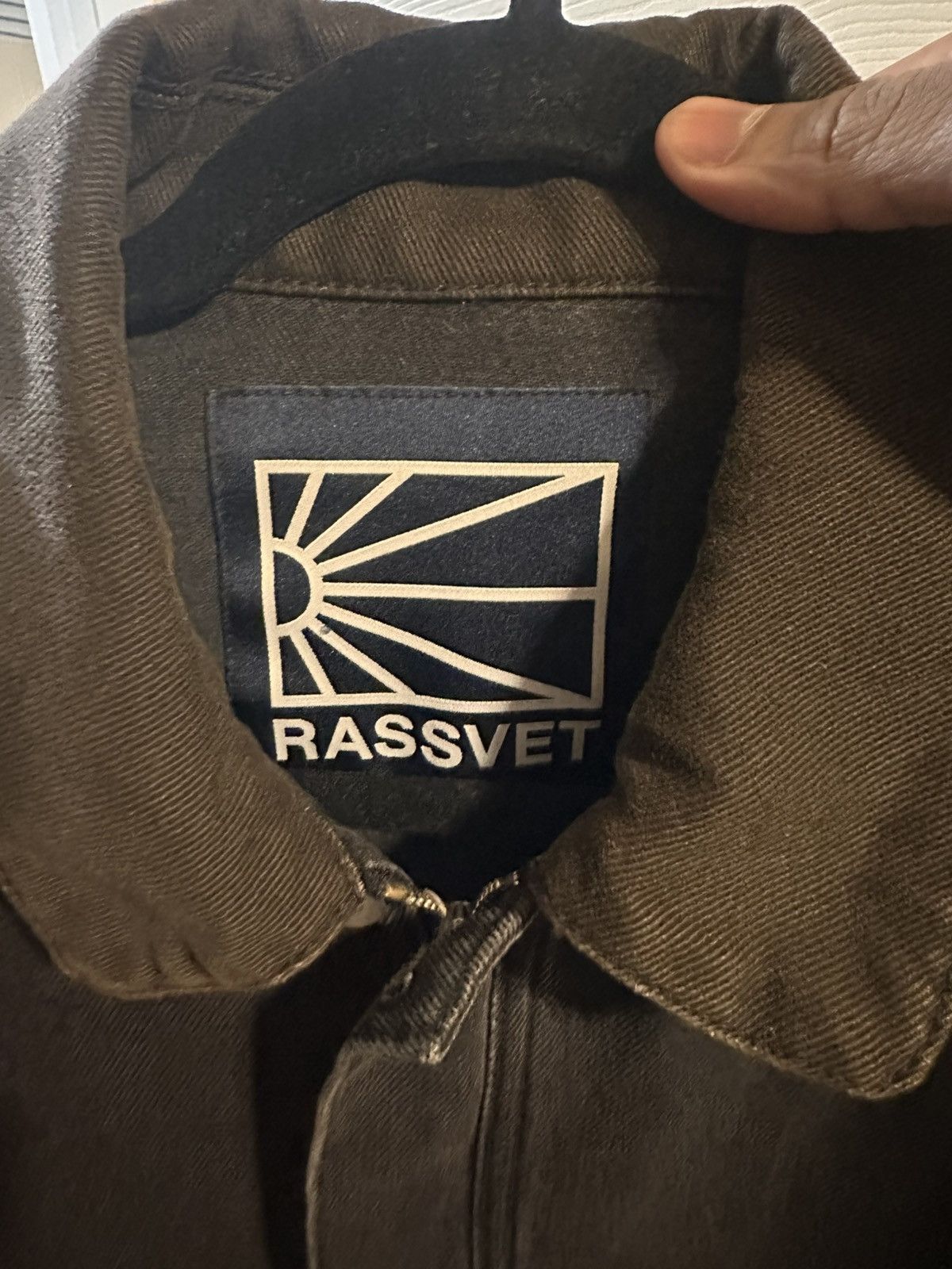 Other Rassvet Black Embroidered Denim Bomber Jacket Size US XL / EU 56 / 4 - 3 Thumbnail