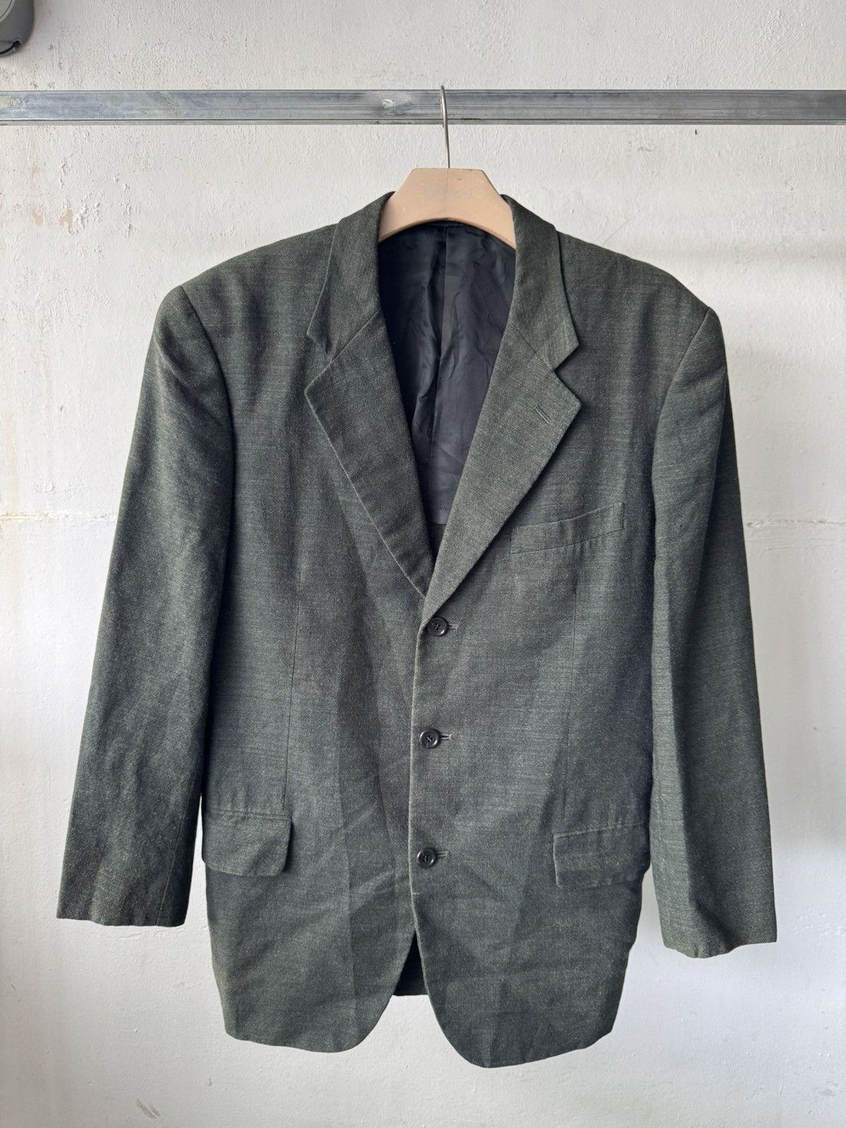 Issey Miyake Issey Miyake Design Studio Cupra Lining Wool Blazer Size US M / EU 48-50 / 2 - 2 Thumbnail