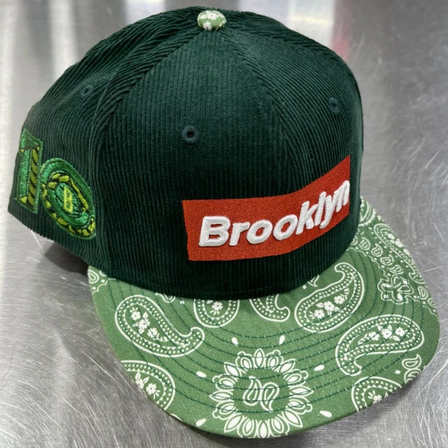 MyFitteds Brooklyn Nets Box Logo 59FIFTY Corduroy MyFitteds Hat 7 5/8 Size ONE SIZE - 1 Thumbnail